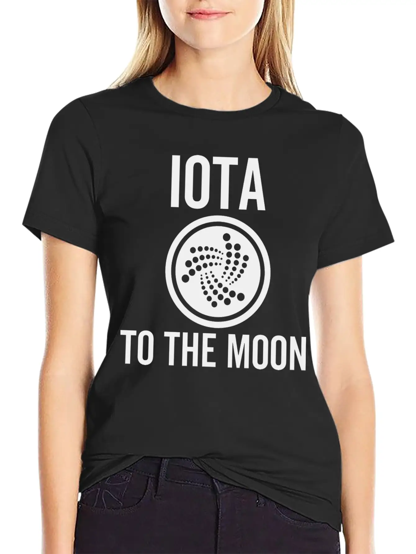 Iota To The Moon Unisex Short Sleeve Soft Cotton T-Shirt – Casual Everyday Wear