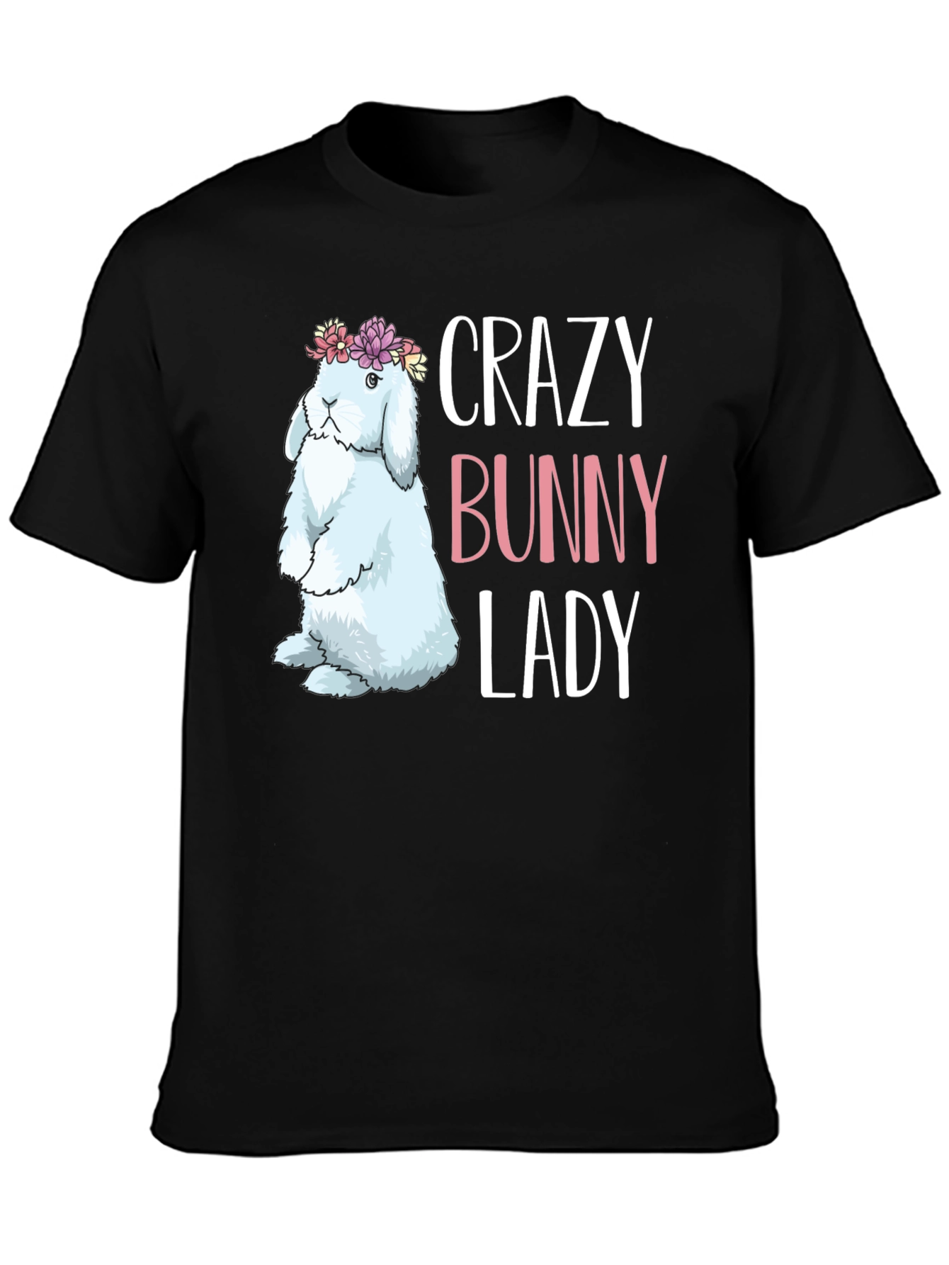 Crazy Bunny Lady T-Shirt - Easter Apparel