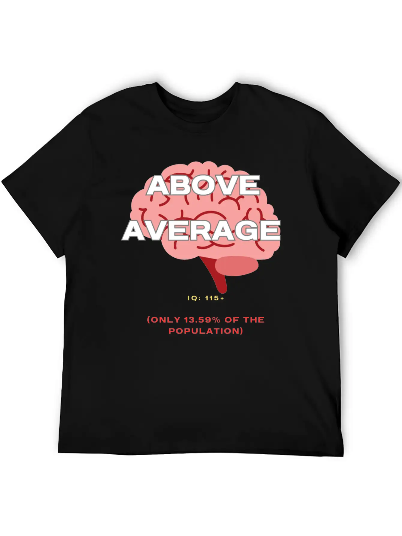 IQ 115plus Above Average - Intelligence Quotient Comfortable Minimalist Graphic Tee – Summer Style Essential