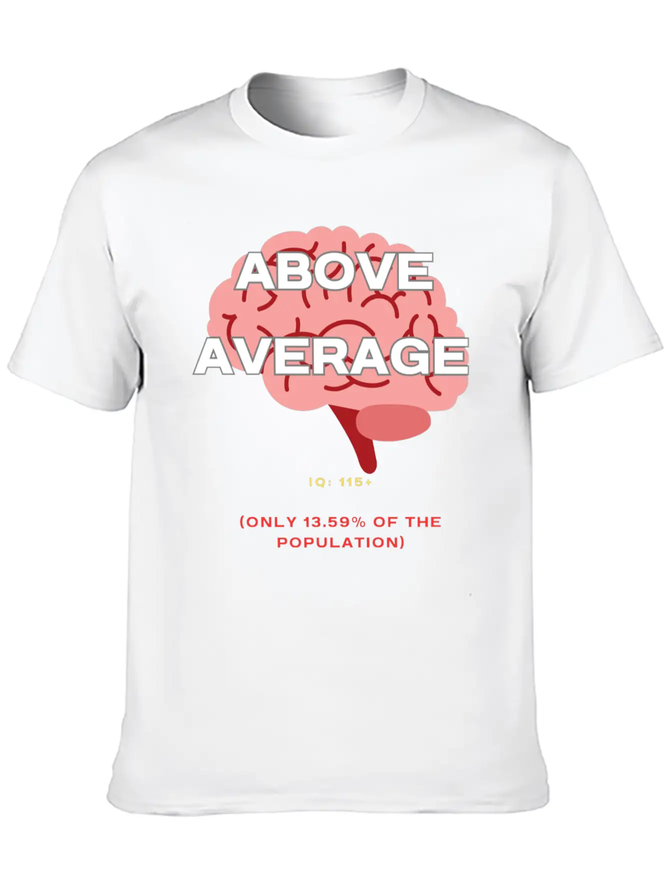 IQ 115plus Above Average - Intelligence Quotient Comfortable Minimalist Graphic Tee – Summer Style Essential