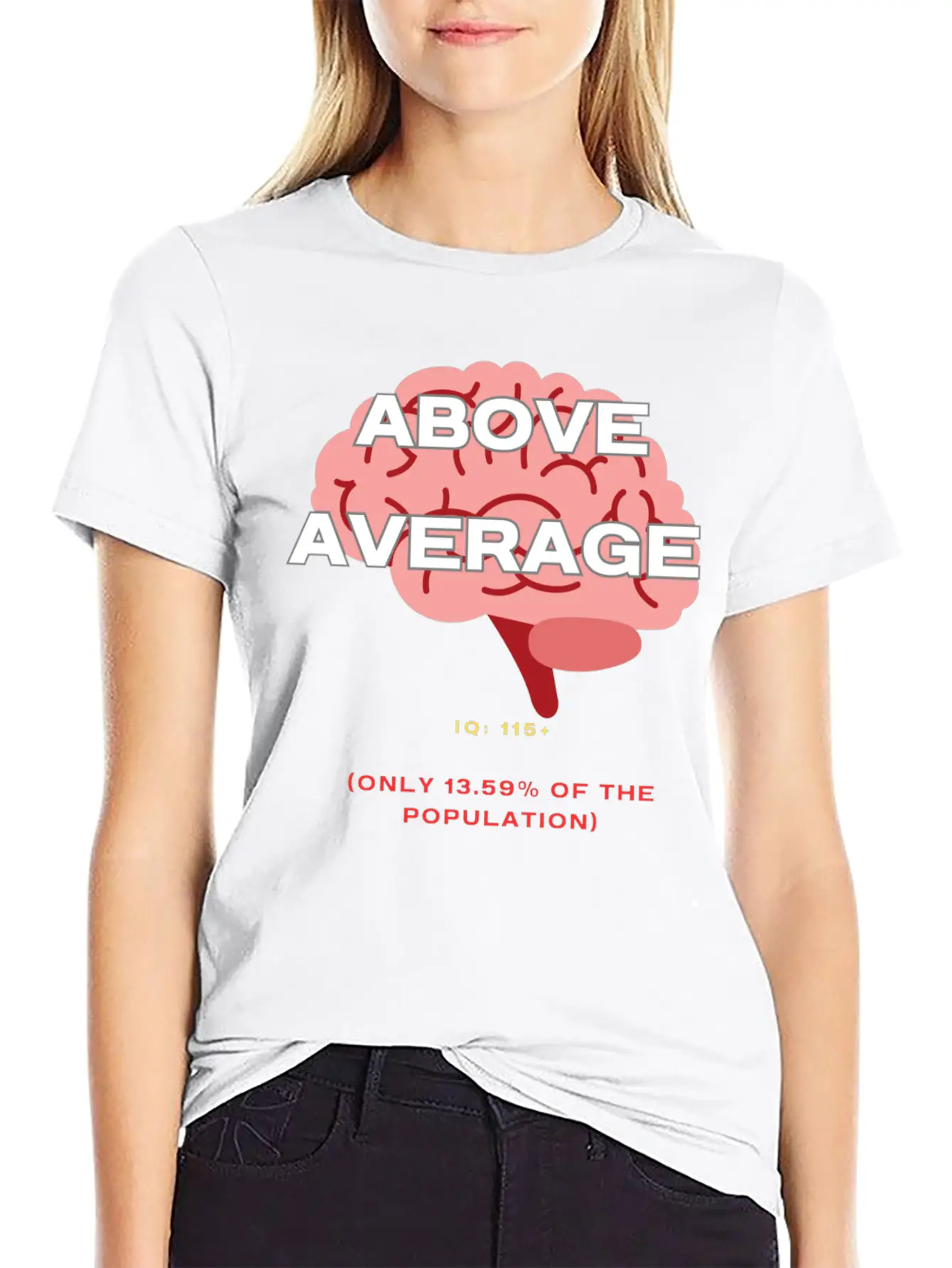 IQ 115plus Above Average - Intelligence Quotient Comfortable Minimalist Graphic Tee – Summer Style Essential