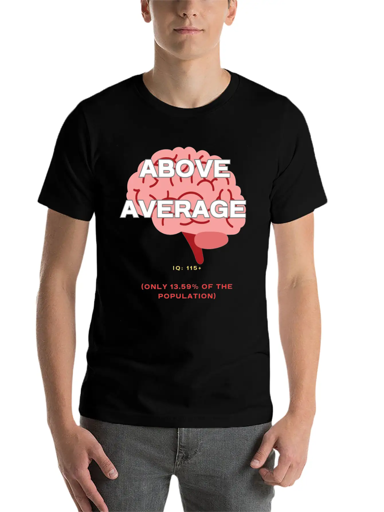 IQ 115plus Above Average - Intelligence Quotient Comfortable Minimalist Graphic Tee – Summer Style Essential