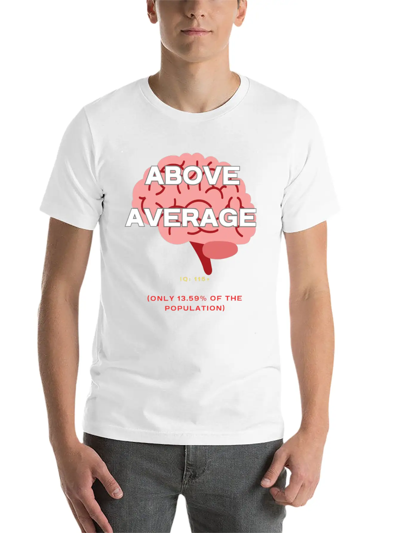 IQ 115plus Above Average - Intelligence Quotient Comfortable Minimalist Graphic Tee – Summer Style Essential