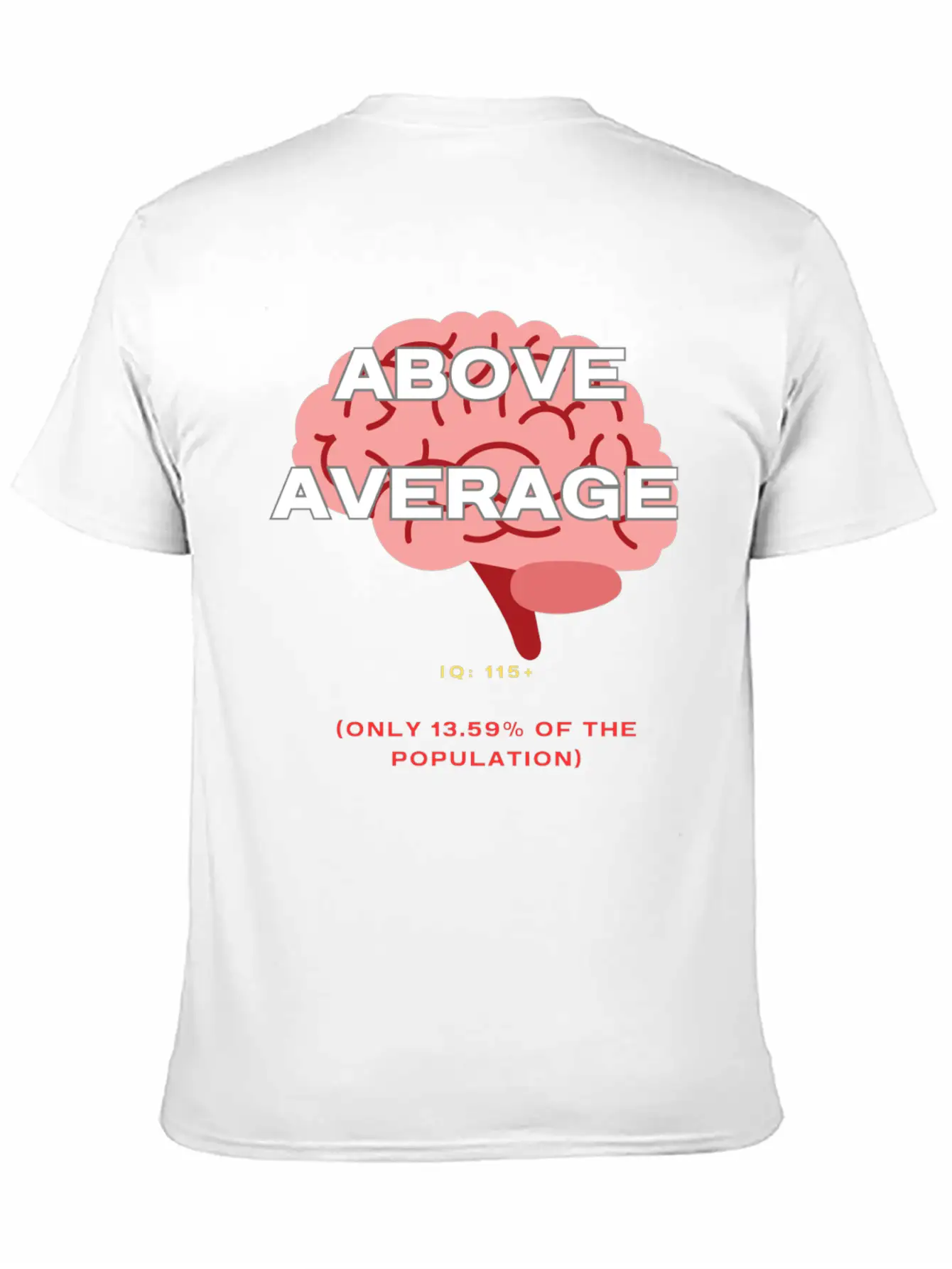 IQ 115plus Above Average - Intelligence Quotient Comfortable Minimalist Graphic Tee – Summer Style Essential