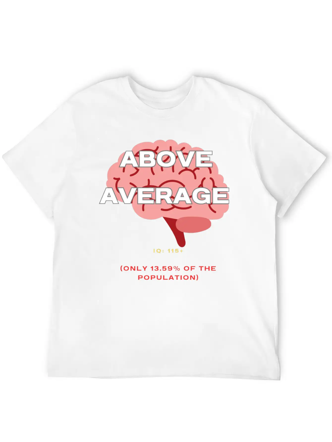 IQ 115plus Above Average - Intelligence Quotient Comfortable Minimalist Graphic Tee – Summer Style Essential