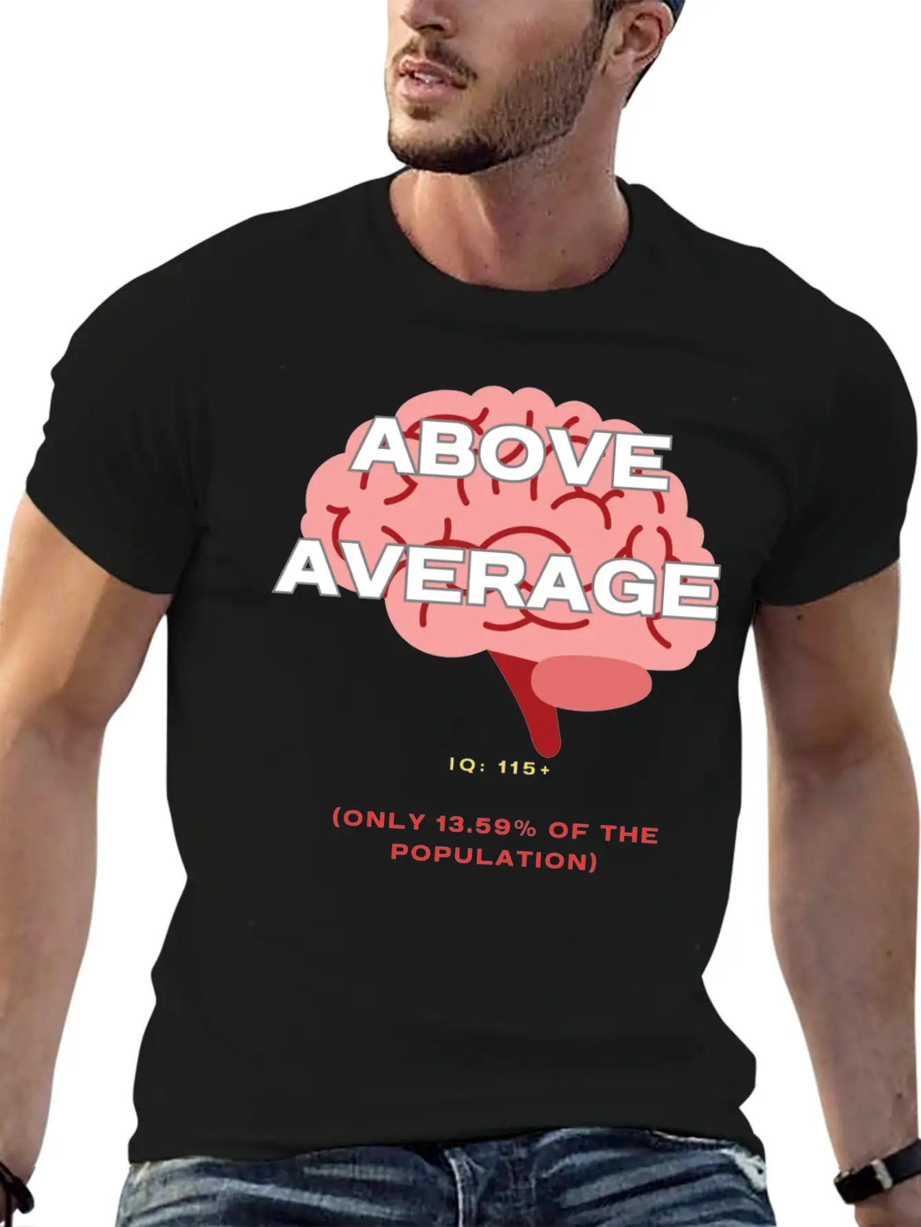 IQ 115plus Above Average - Intelligence Quotient Comfortable Minimalist Graphic Tee – Summer Style Essential