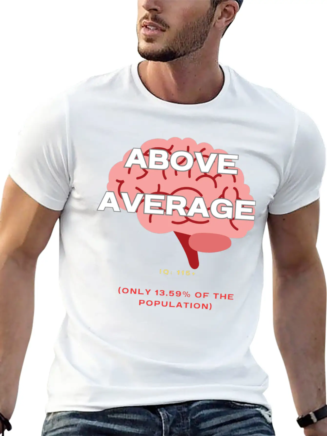 IQ 115plus Above Average - Intelligence Quotient Comfortable Minimalist Graphic Tee – Summer Style Essential