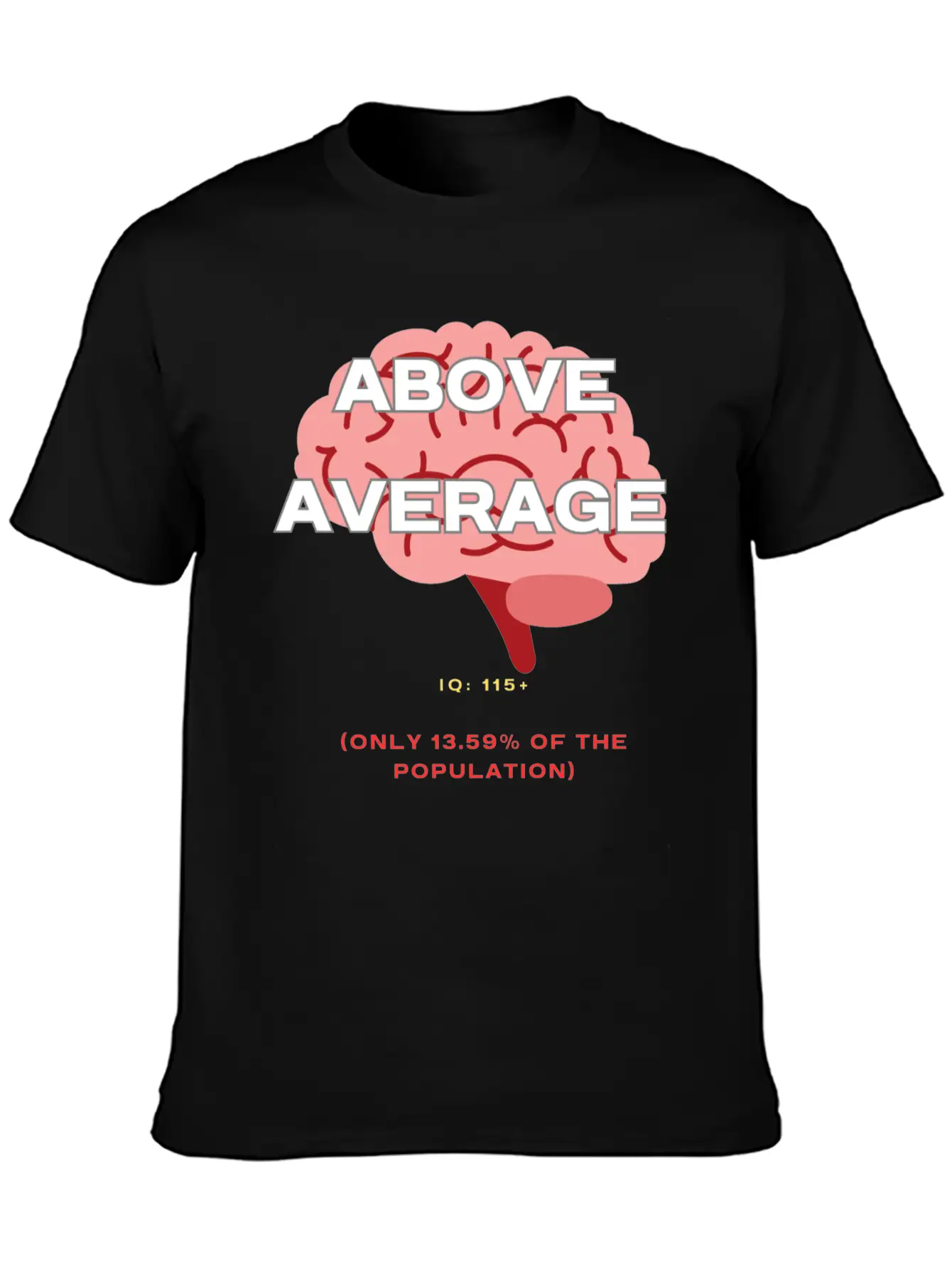 IQ 115plus Above Average - Intelligence Quotient Comfortable Minimalist Graphic Tee – Summer Style Essential