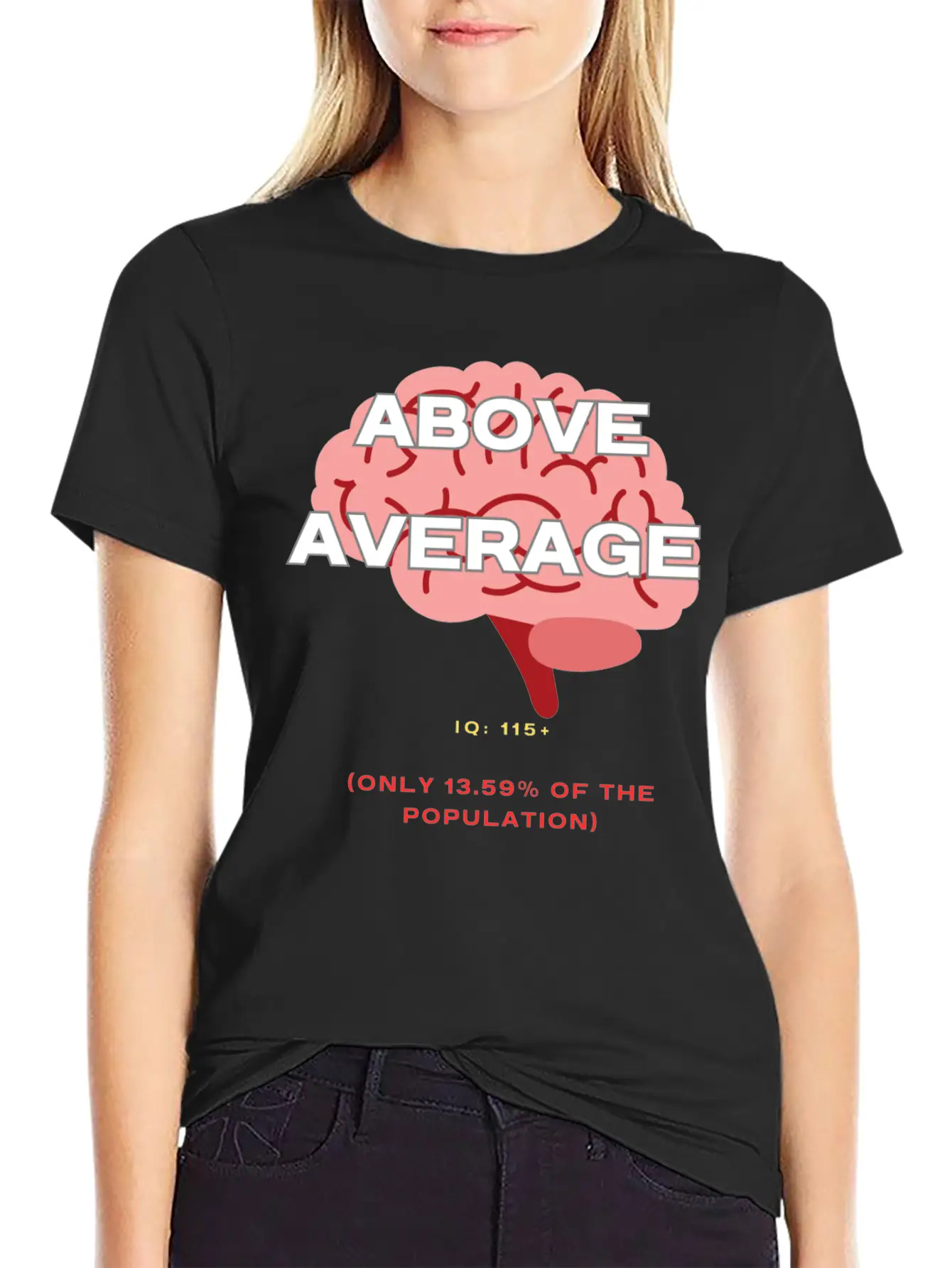 IQ 115plus Above Average - Intelligence Quotient Comfortable Minimalist Graphic Tee – Summer Style Essential