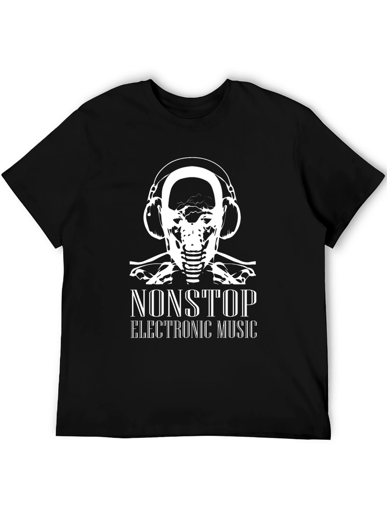 Nonstop Electronic Music Black Graphic Tee