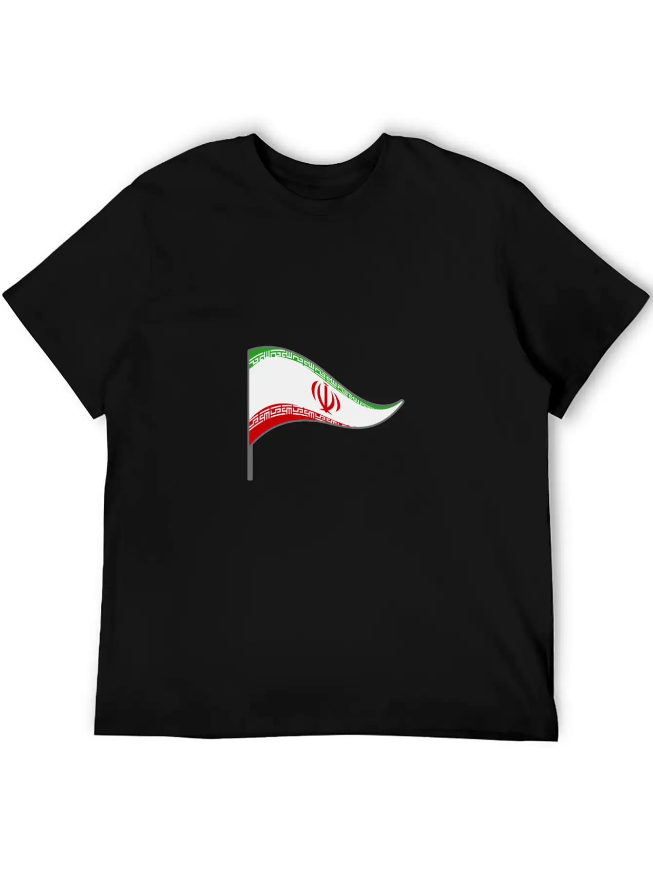 Iran Tehran Flag Banner Flags Ensigns Unisex Short Sleeve Soft Cotton T-Shirt – Casual Everyday Wear