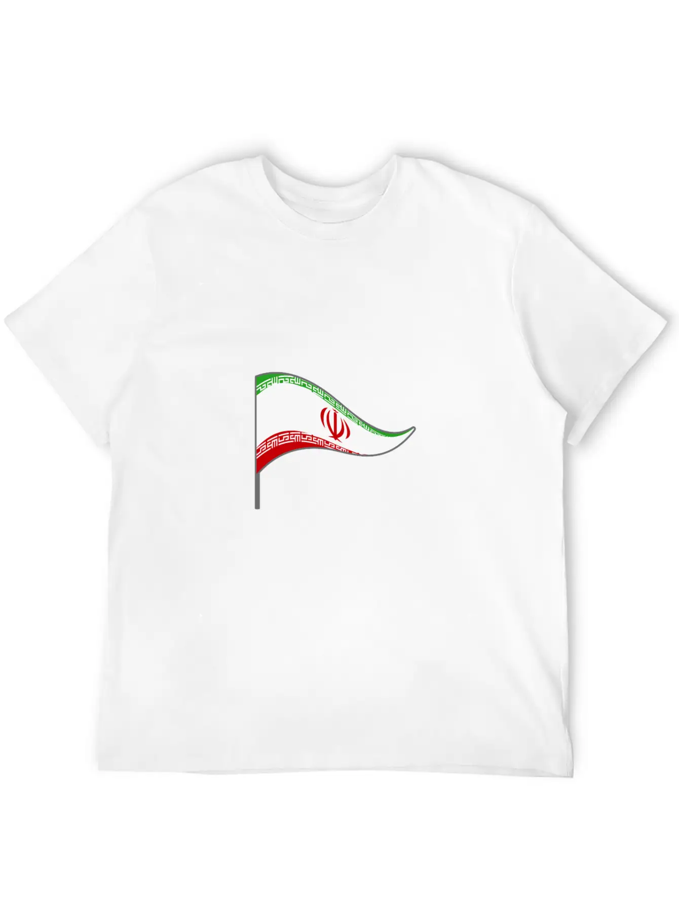 Iran Tehran Flag Banner Flags Ensigns Unisex Short Sleeve Soft Cotton T-Shirt – Casual Everyday Wear
