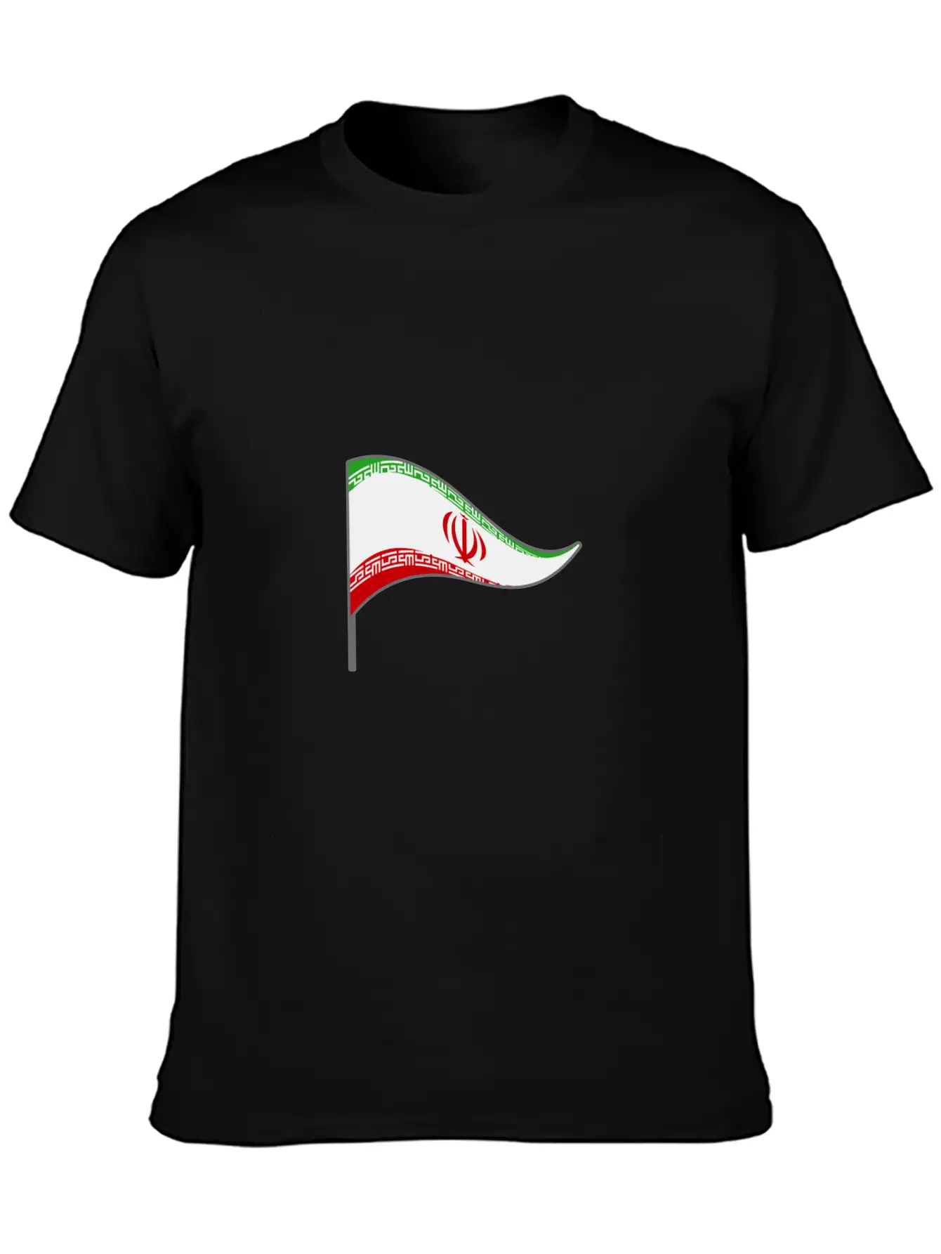 Iran Tehran Flag Banner Flags Ensigns Unisex Short Sleeve Soft Cotton T-Shirt – Casual Everyday Wear