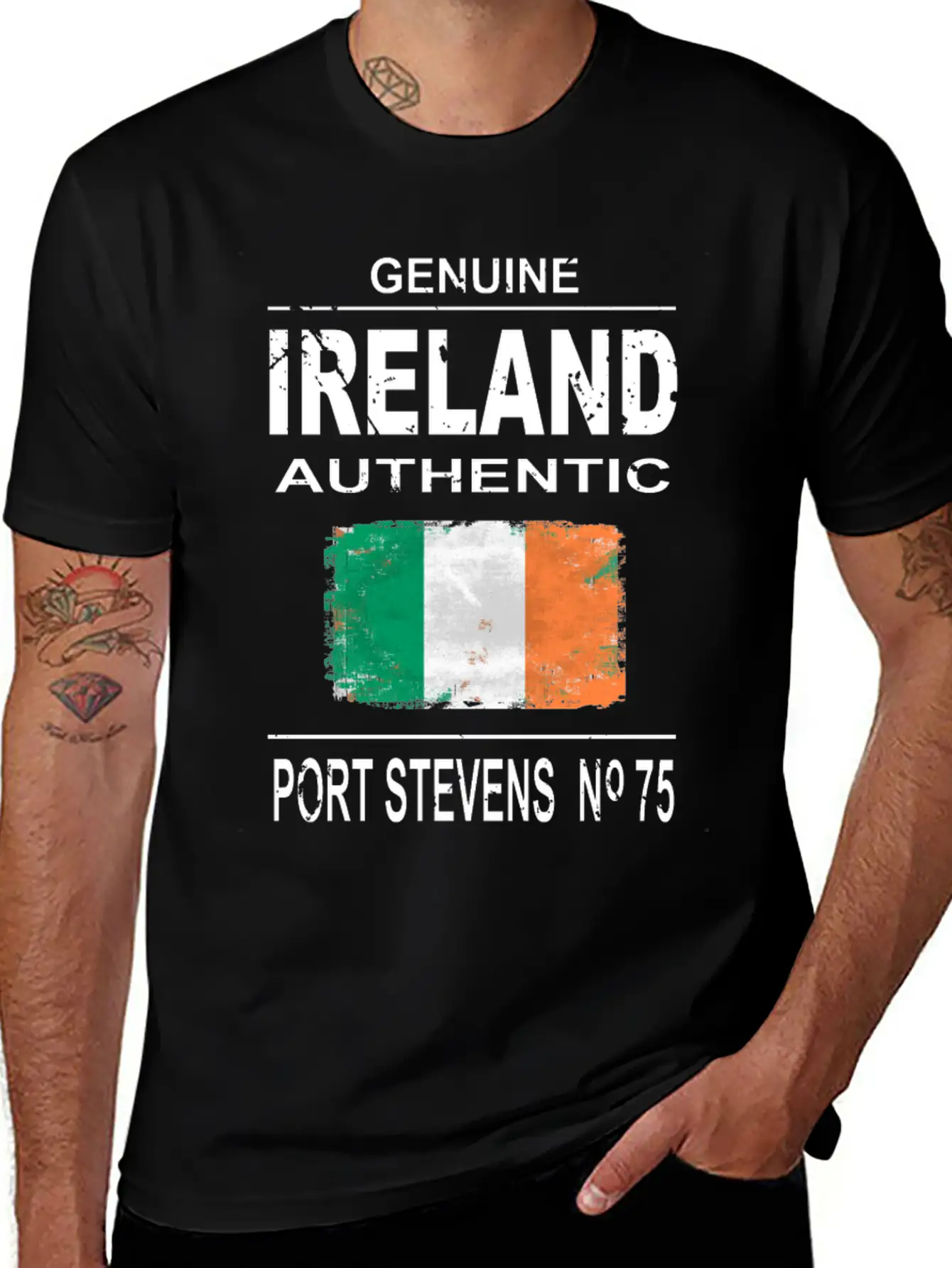 Ireland Flag Unisex Short Sleeve Soft Cotton T-Shirt – Casual Everyday Wear