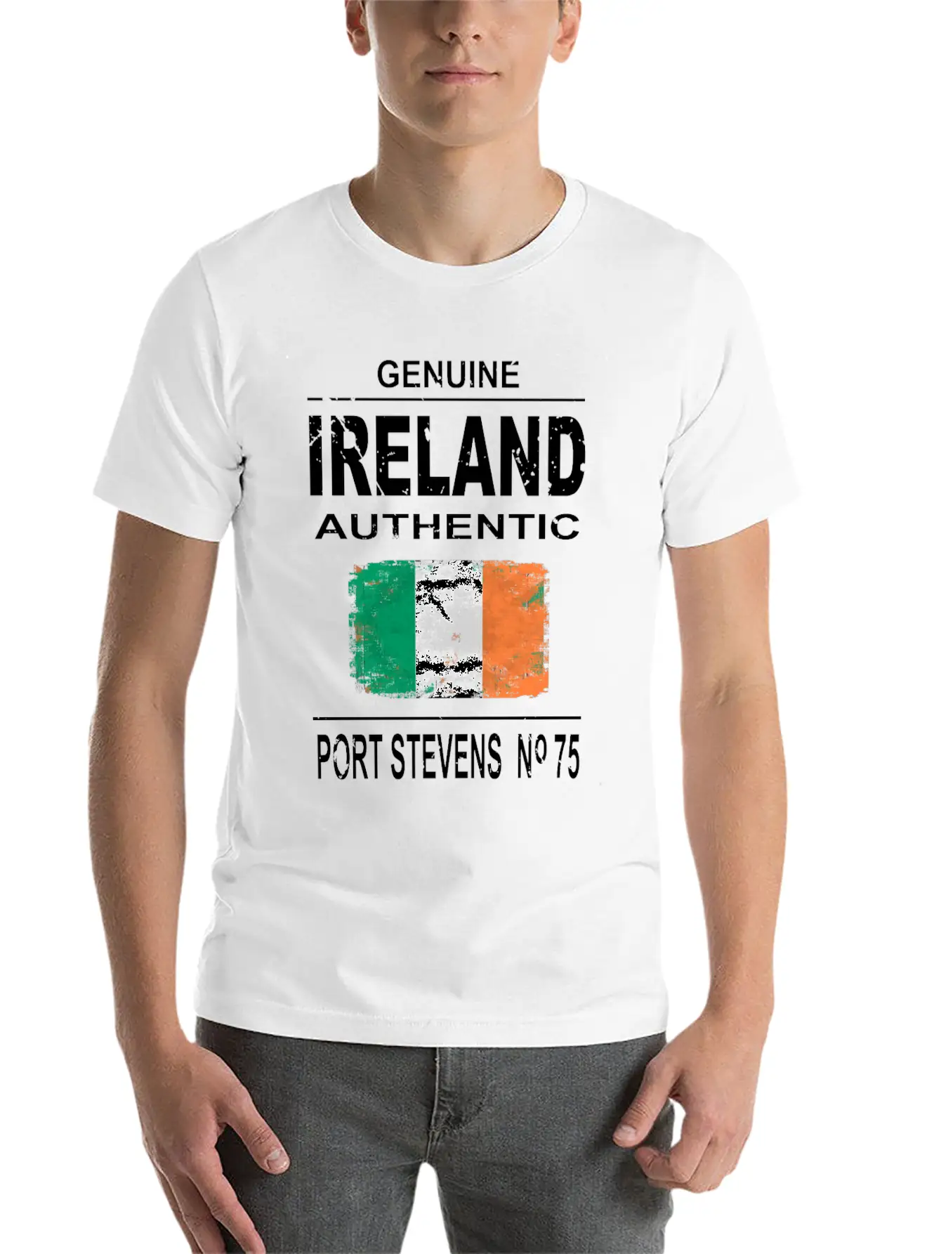 Ireland Flag Unisex Short Sleeve Soft Cotton T-Shirt – Casual Everyday Wear