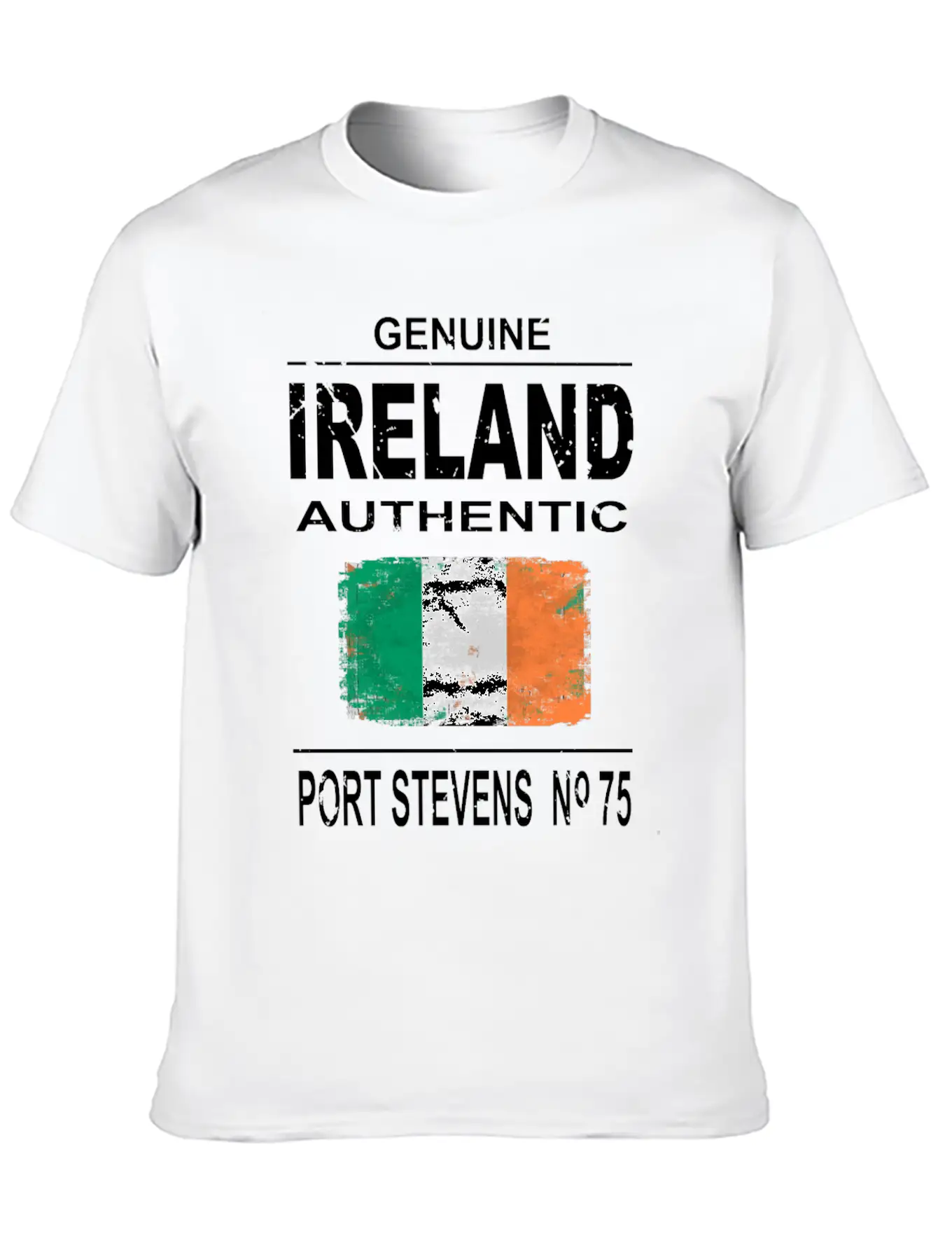 Ireland Flag Unisex Short Sleeve Soft Cotton T-Shirt – Casual Everyday Wear