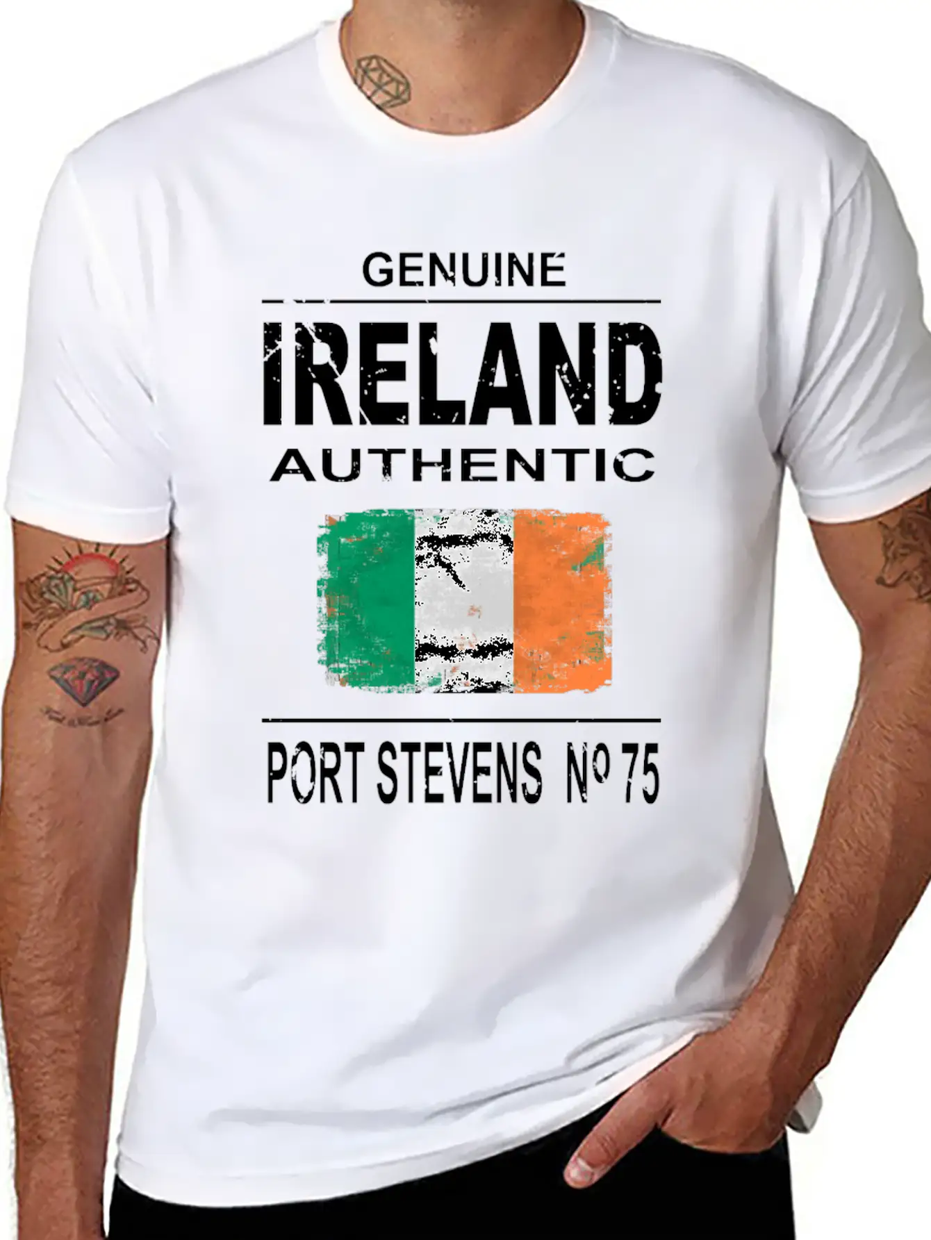 Ireland Flag Unisex Short Sleeve Soft Cotton T-Shirt – Casual Everyday Wear