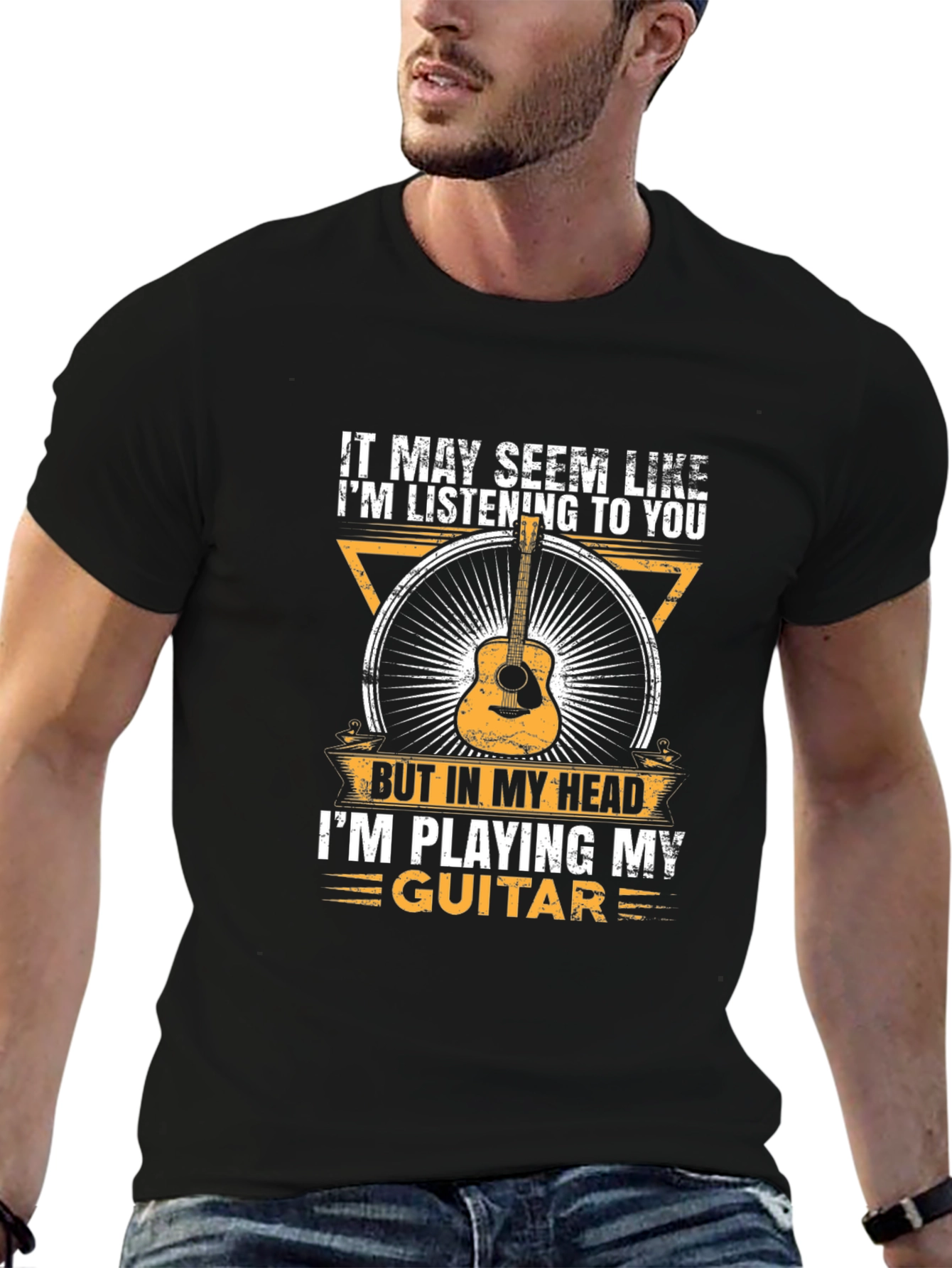 Guitar Lover T-Shirt: Im Playing My Guitar