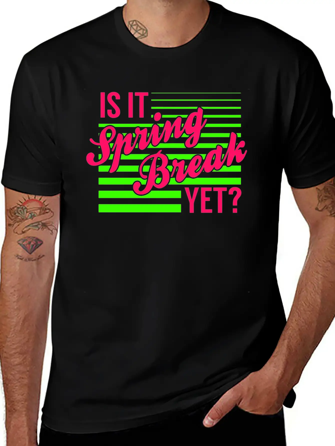 Is It Spring Break Yet Timeless Short Sleeve Tee – Comfy And Minimalist Design