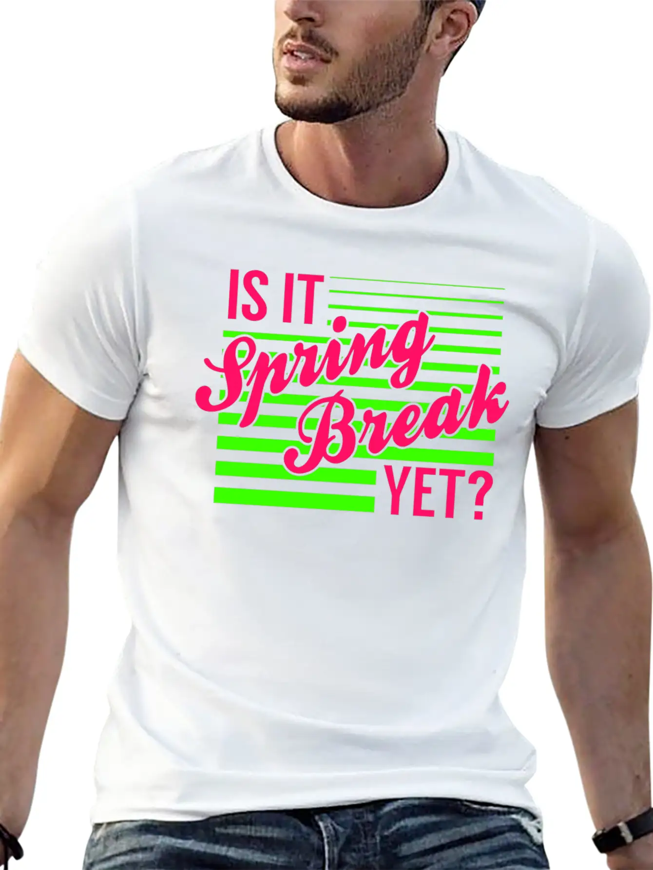 Is It Spring Break Yet Timeless Short Sleeve Tee – Comfy And Minimalist Design