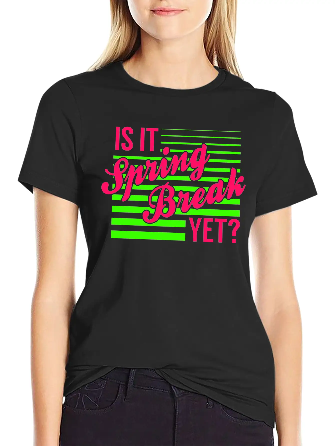 Is It Spring Break Yet Timeless Short Sleeve Tee – Comfy And Minimalist Design