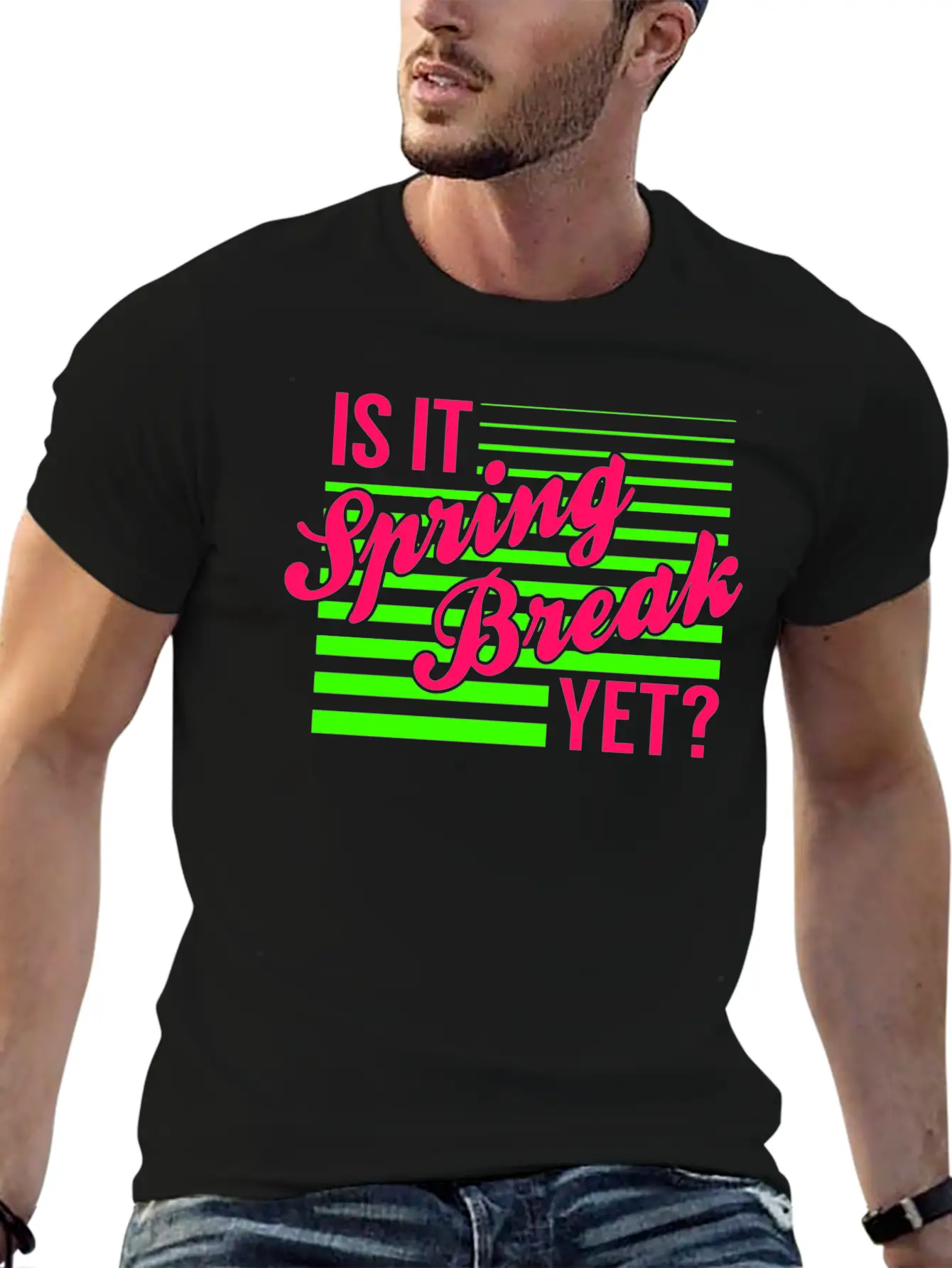Is It Spring Break Yet Timeless Short Sleeve Tee – Comfy And Minimalist Design