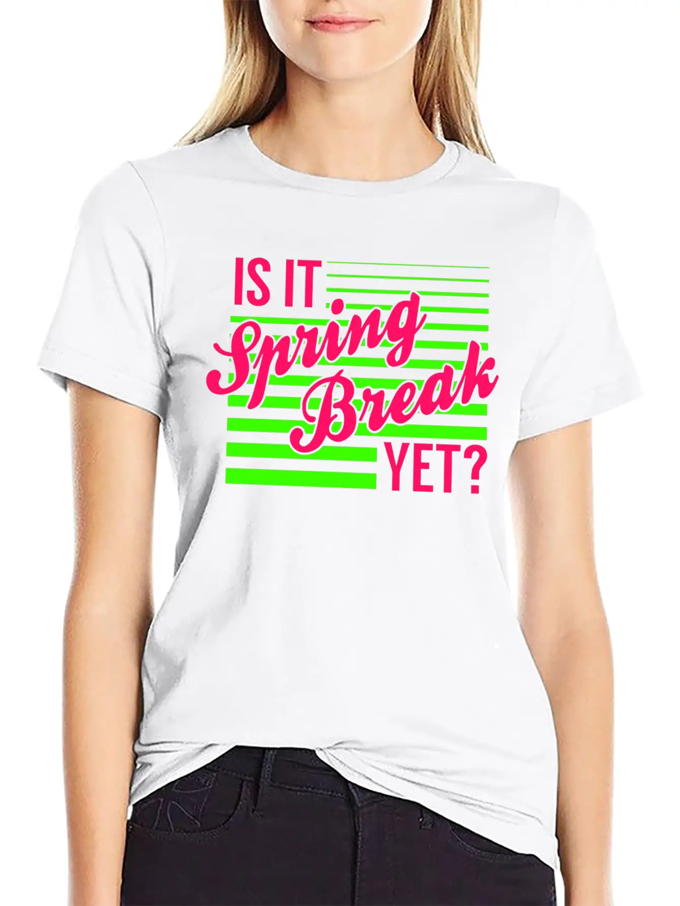 Is It Spring Break Yet Timeless Short Sleeve Tee – Comfy And Minimalist Design