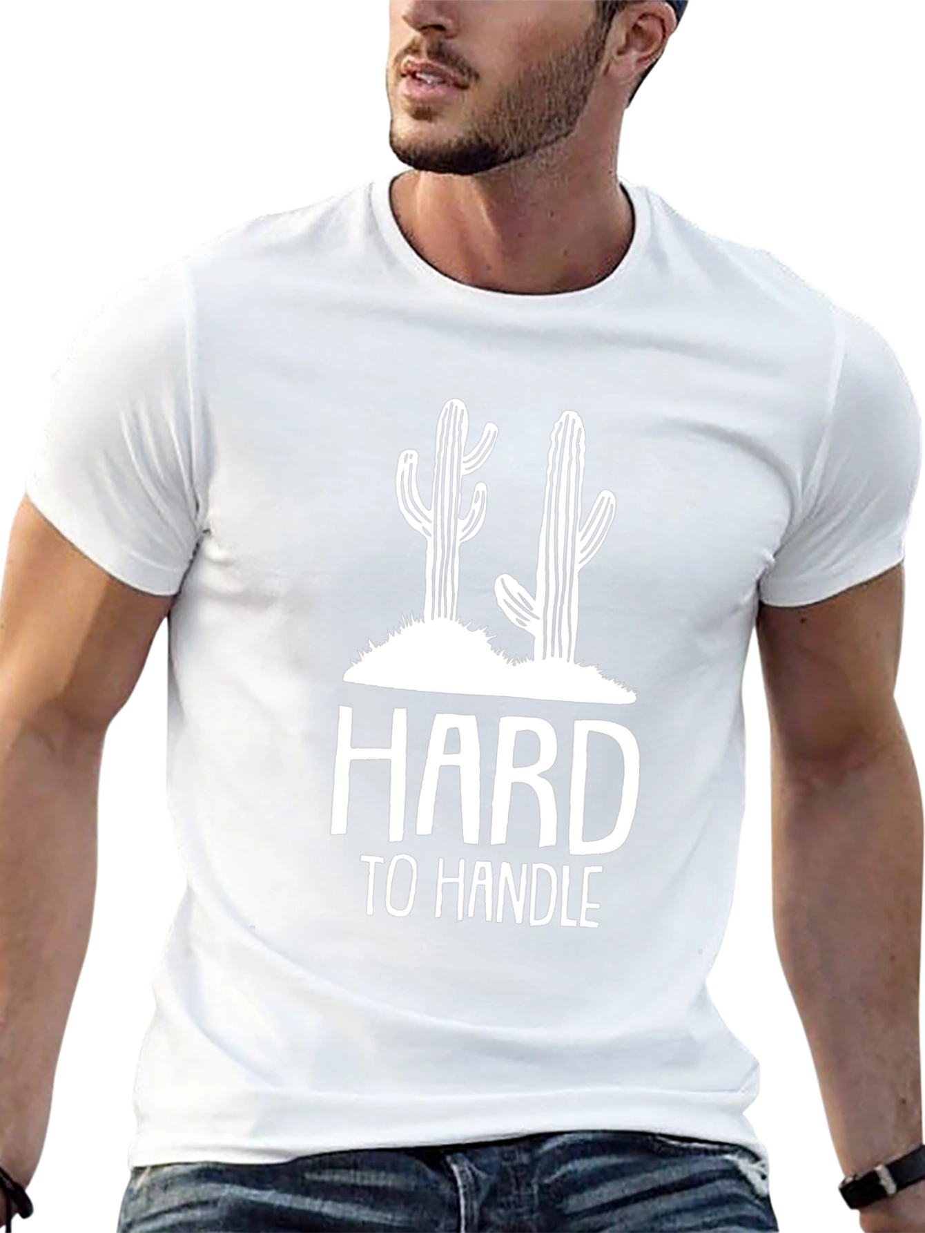 Hard to Handle Cactus Graphic T-Shirt - Mens