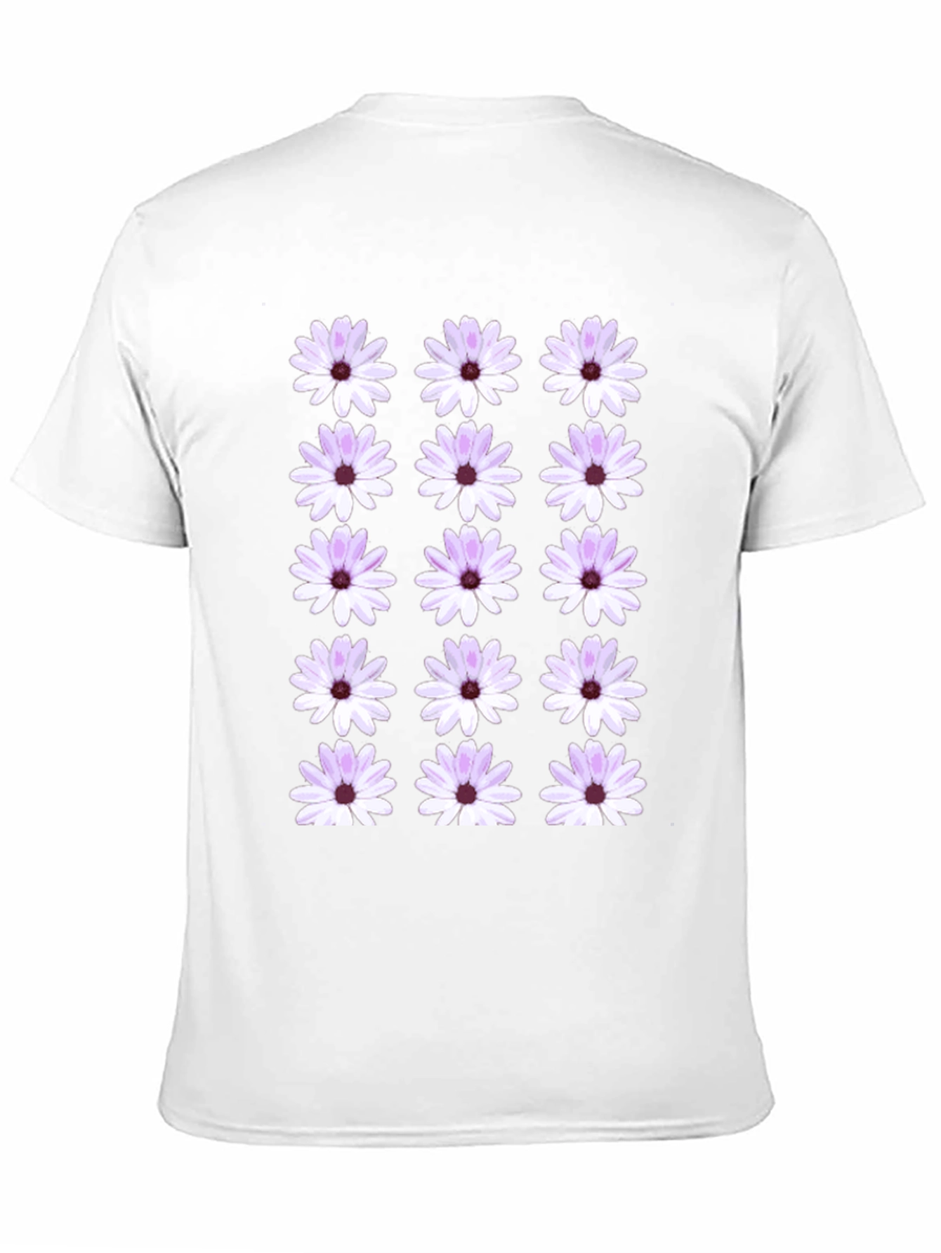 Floral Pattern Black T-Shirt