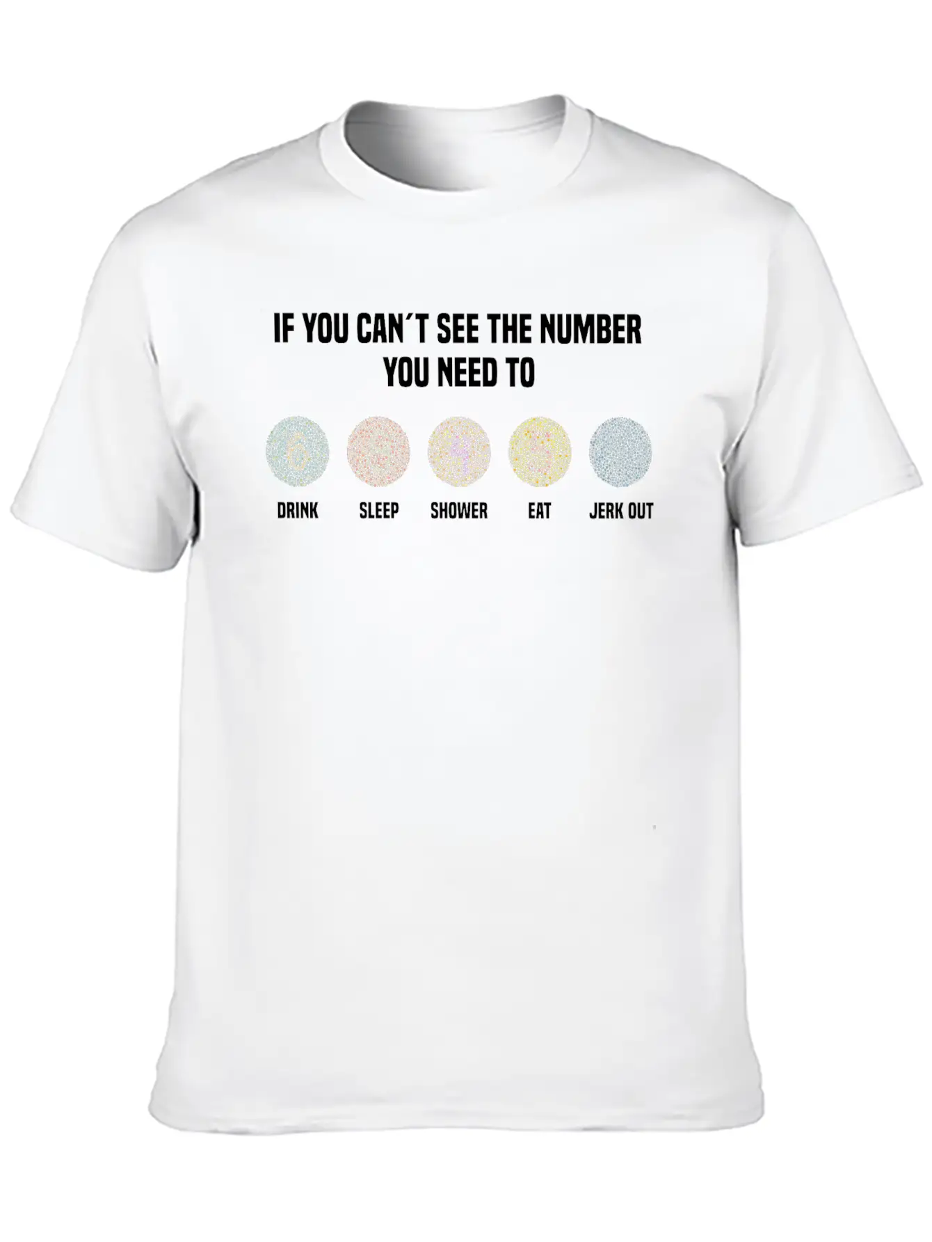 Ishihara Numbers - Jerk Out Timeless Short Sleeve Tee – Comfy And Minimalist Design