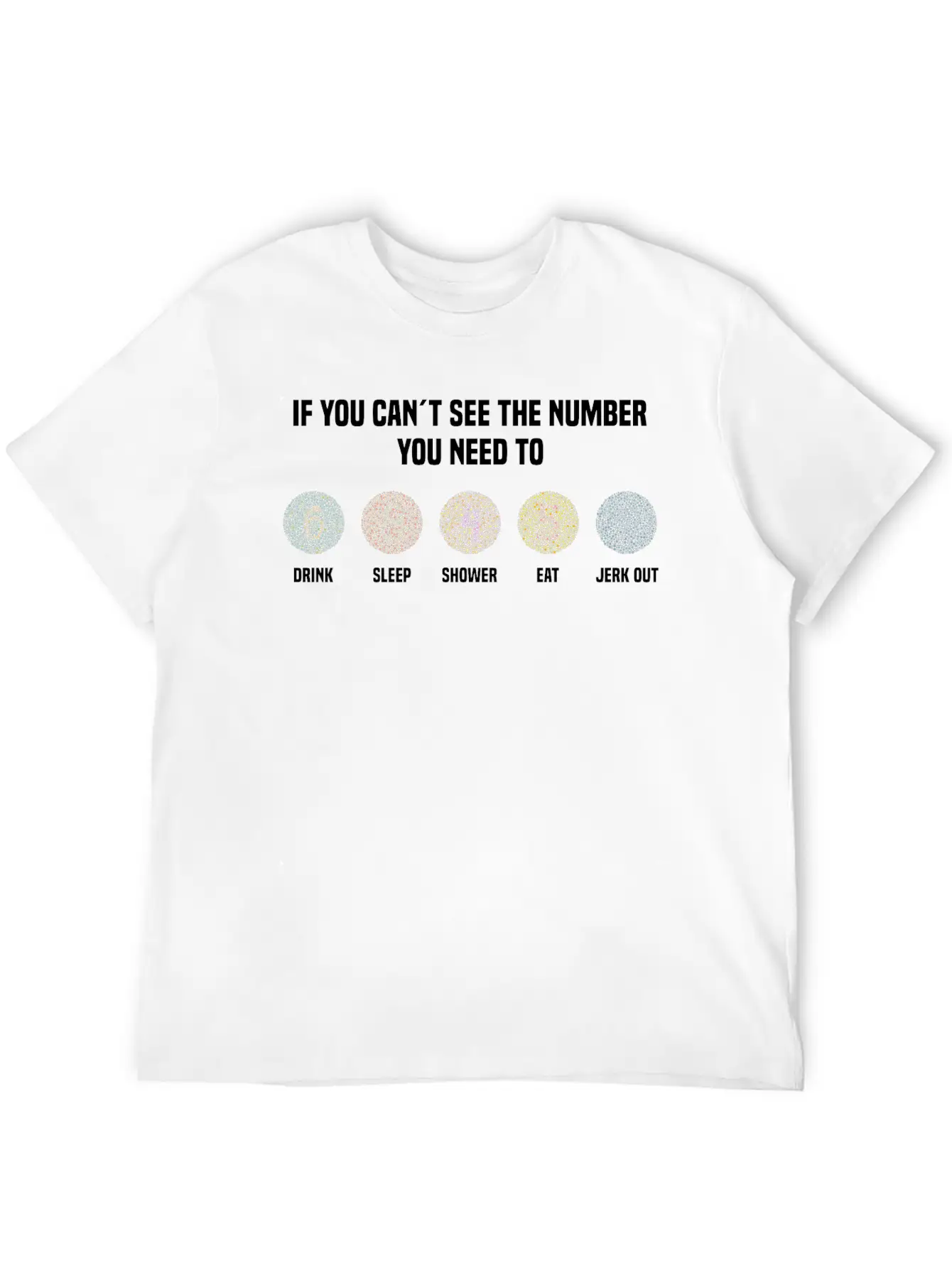 Ishihara Numbers - Jerk Out Timeless Short Sleeve Tee – Comfy And Minimalist Design