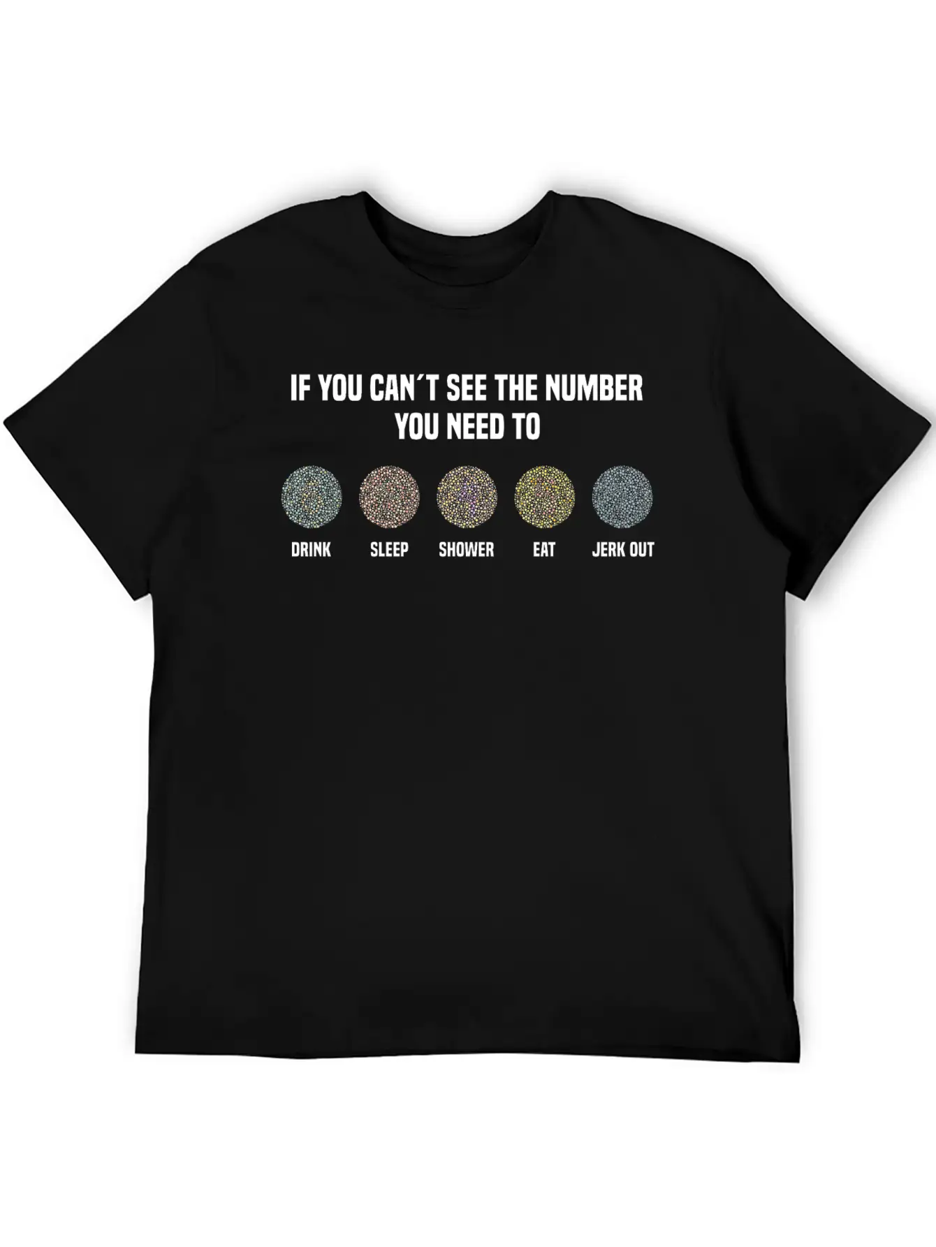 Ishihara Numbers - Jerk Out Timeless Short Sleeve Tee – Comfy And Minimalist Design