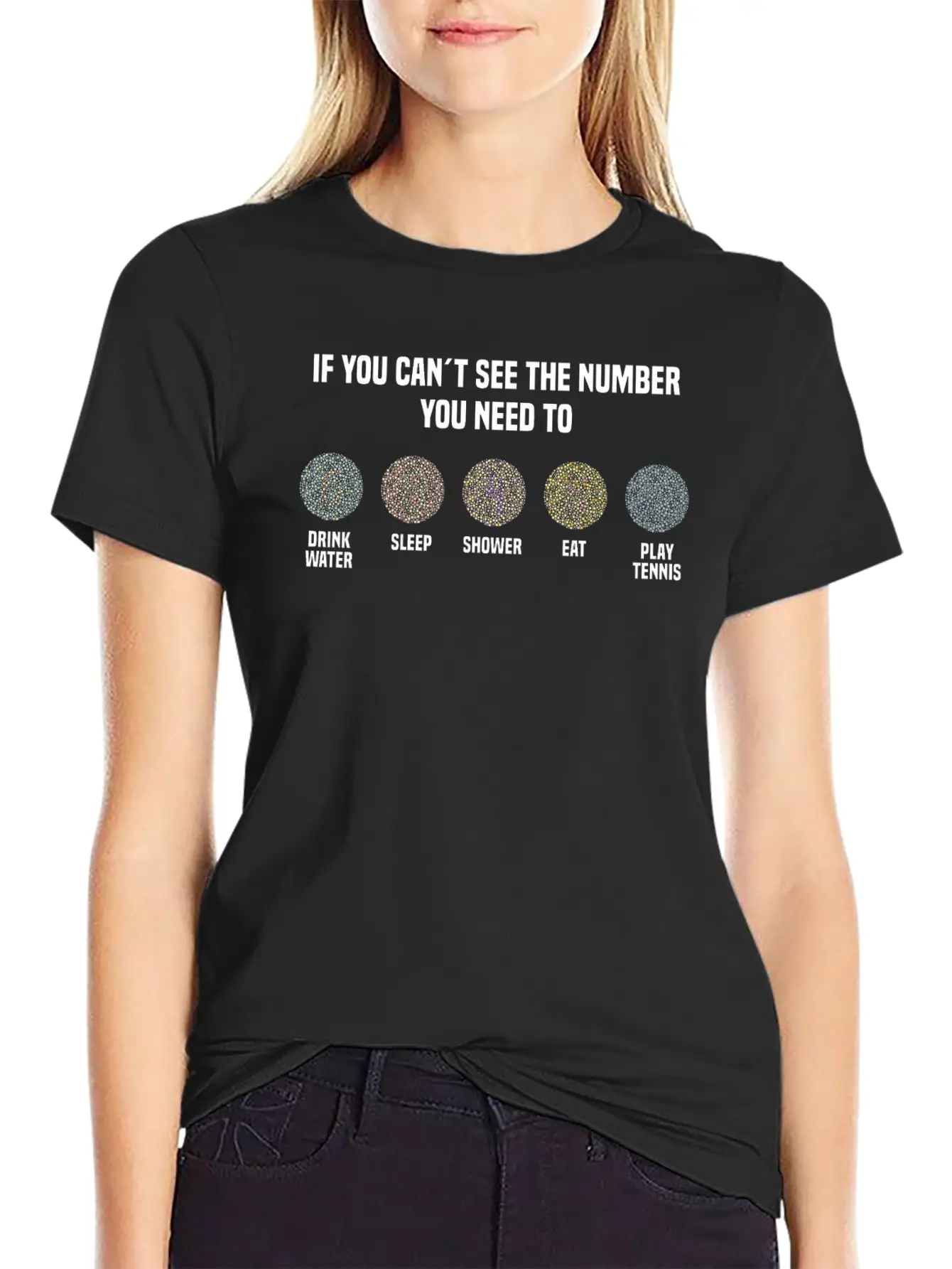 Ishihara Numbers - Play Tennis Essential Unisex Summer Tee – Soft Cotton Casual Fit