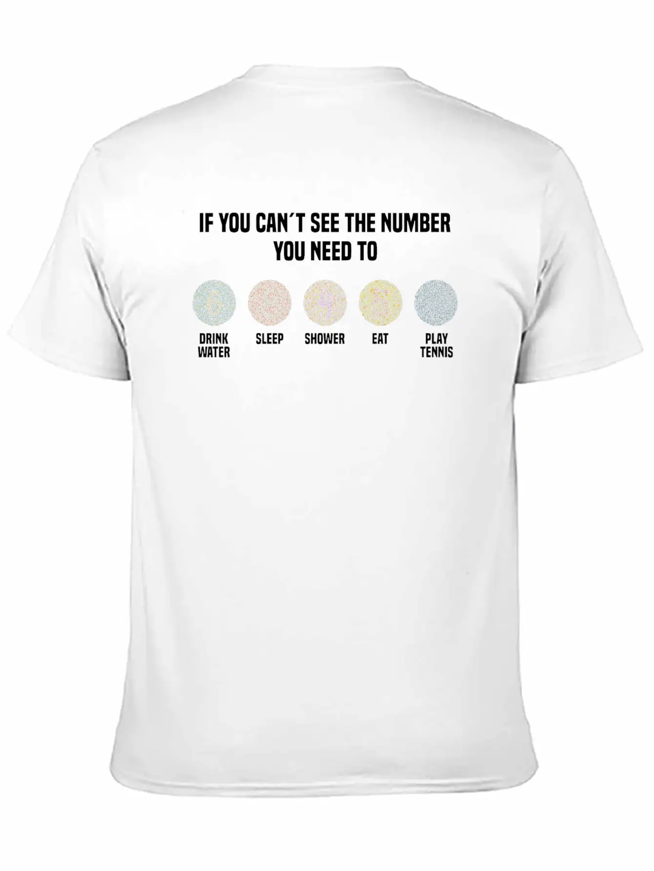 Ishihara Numbers - Play Tennis Essential Unisex Summer Tee – Soft Cotton Casual Fit