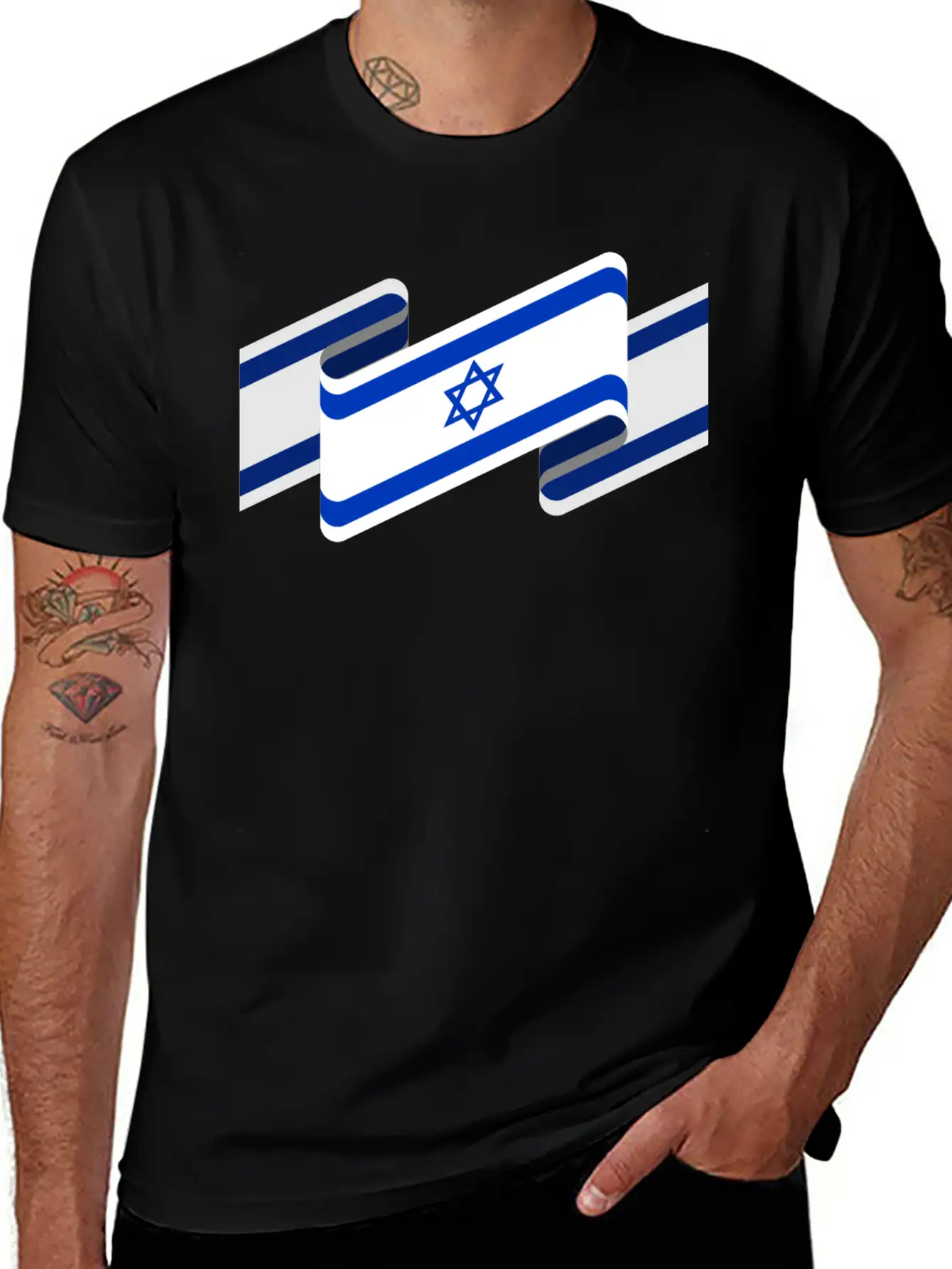 Israel Flag Stylish Everyday T-Shirt – Unisex Basic Cotton Tee