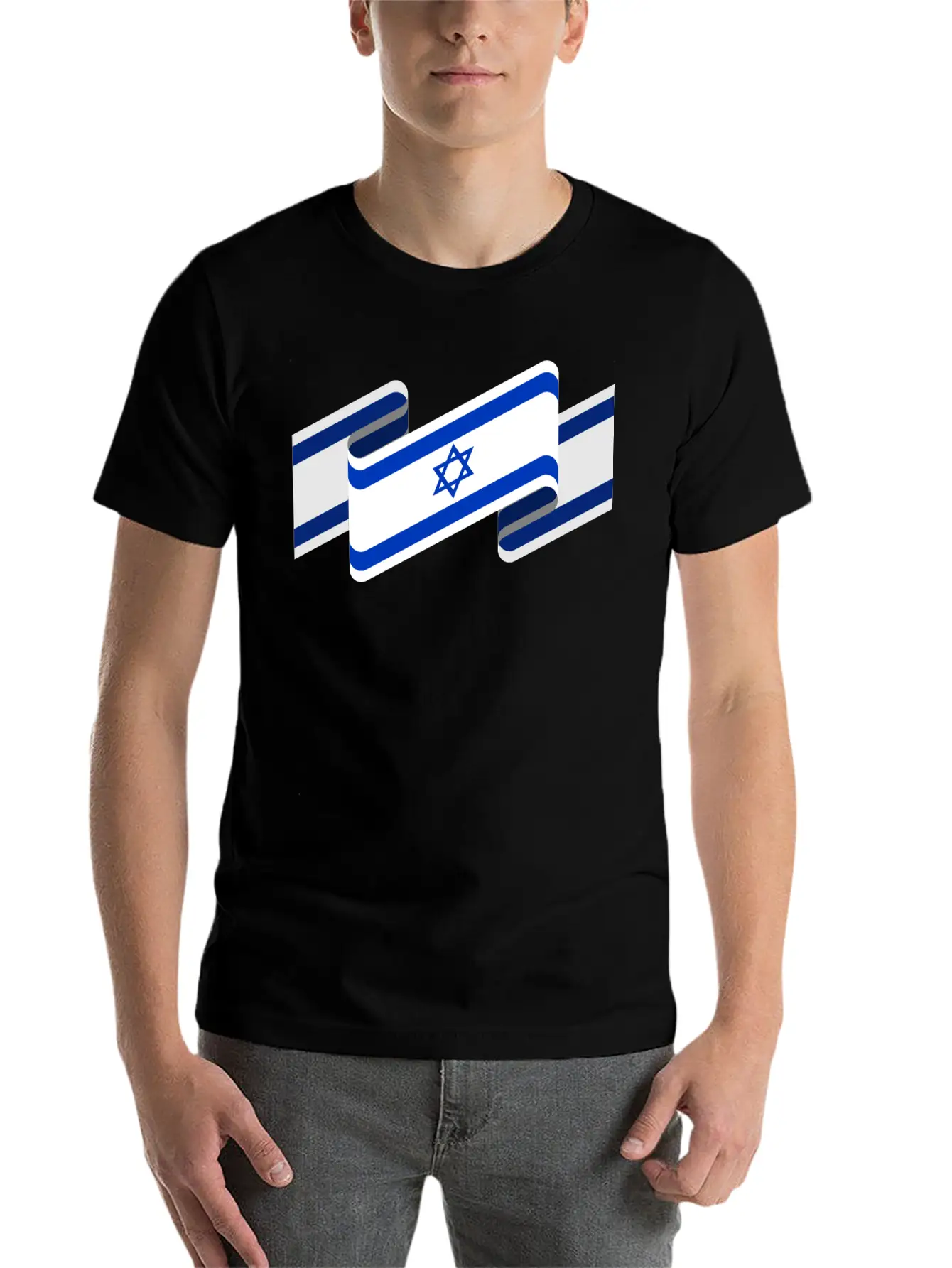 Israel Flag Stylish Everyday T-Shirt – Unisex Basic Cotton Tee