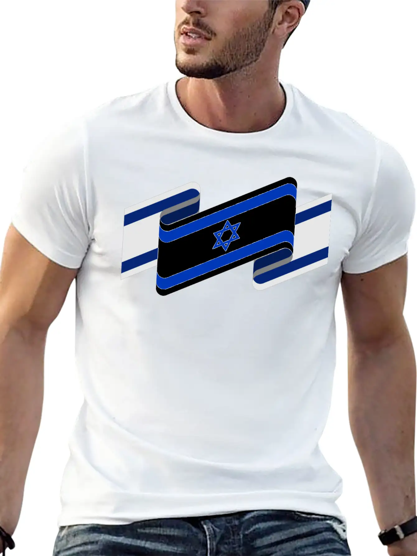 Israel Flag Stylish Everyday T-Shirt – Unisex Basic Cotton Tee