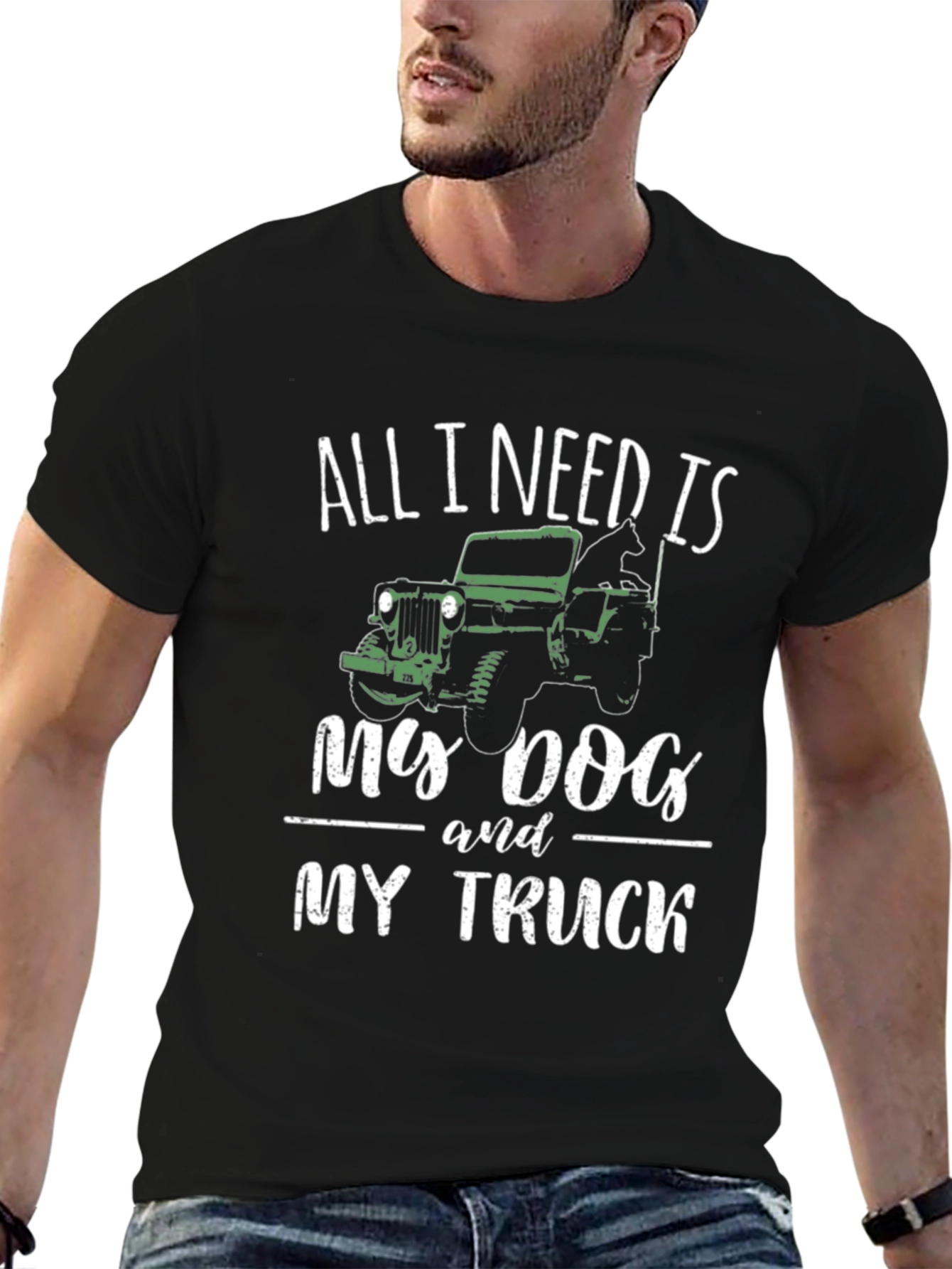 Dog & Truck Lover T-Shirt - All I Need