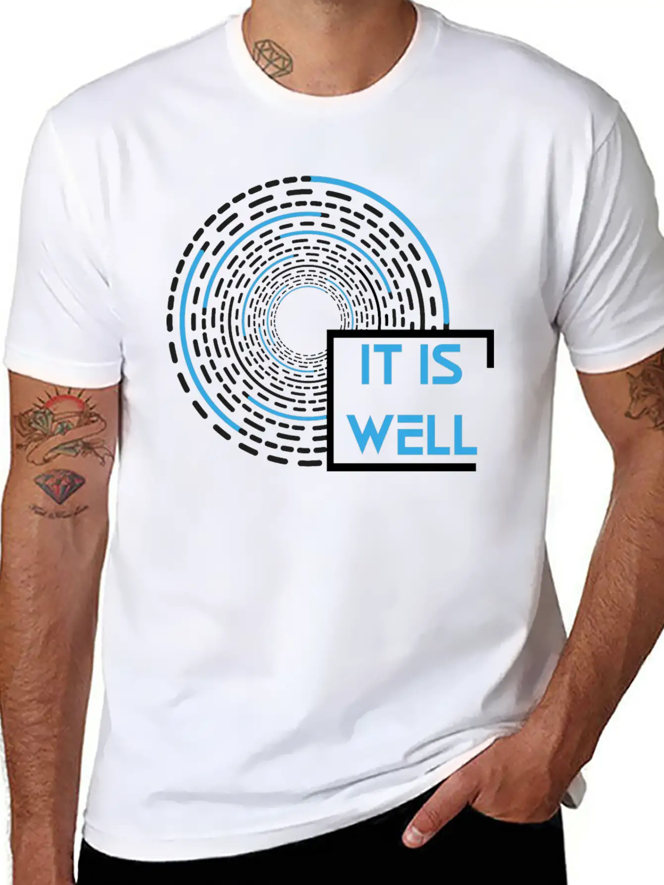 It Is Well - Motivational Quotes Comfortable Minimalist Graphic Tee – Summer Style Essential