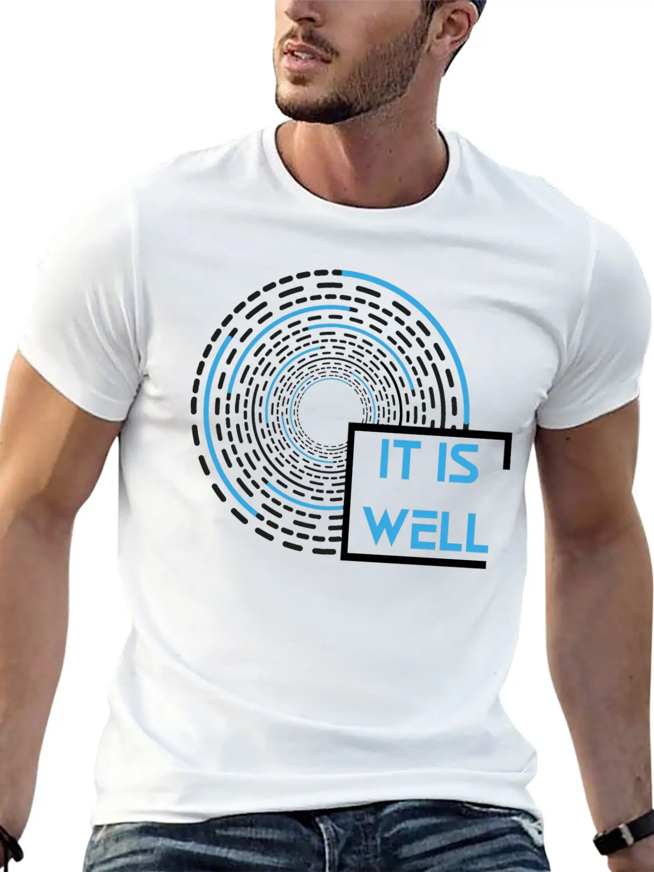 It Is Well - Motivational Quotes Comfortable Minimalist Graphic Tee – Summer Style Essential