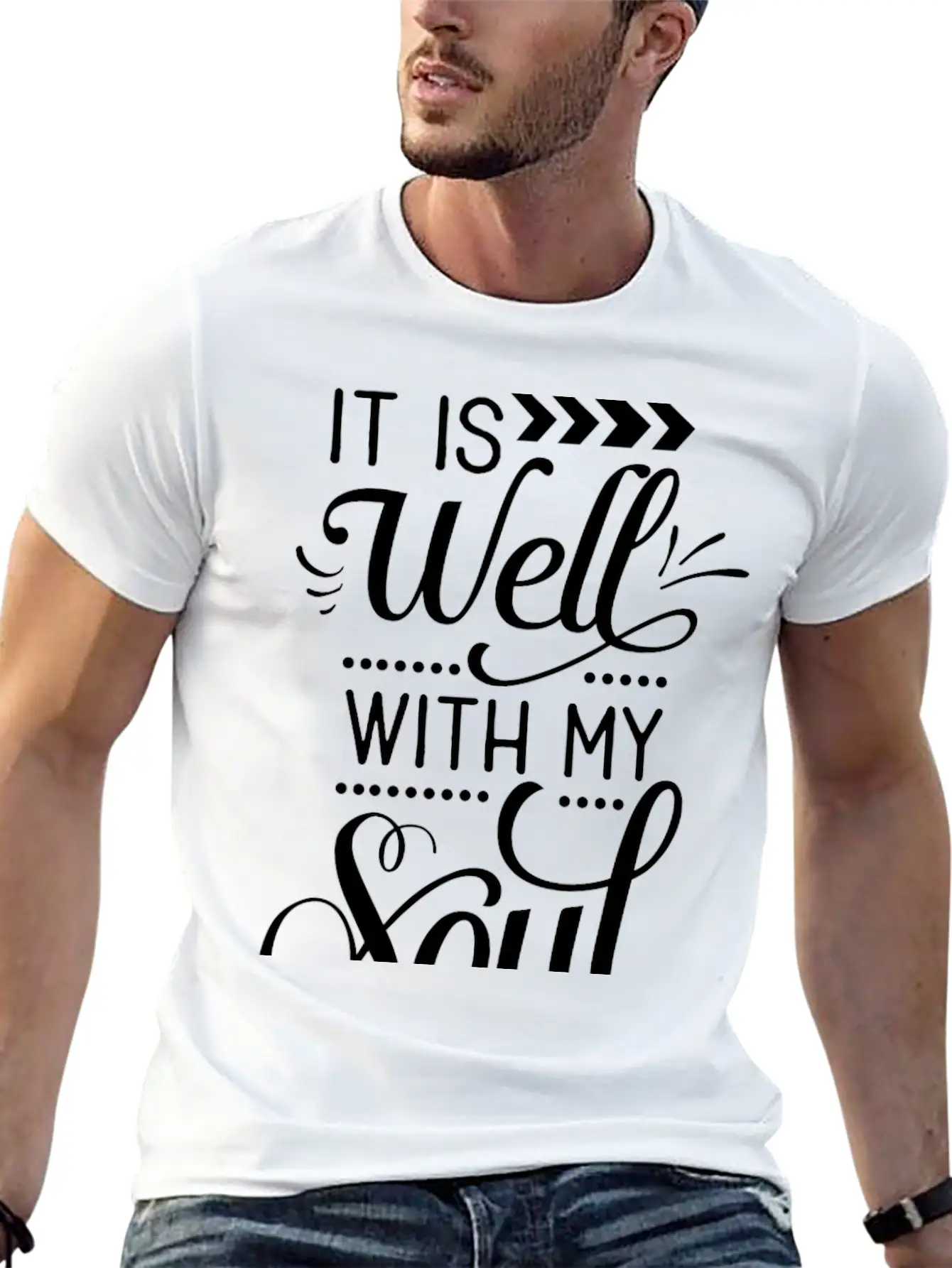 It Is Well With My Soul Stylish Everyday T-Shirt – Unisex Basic Cotton Tee