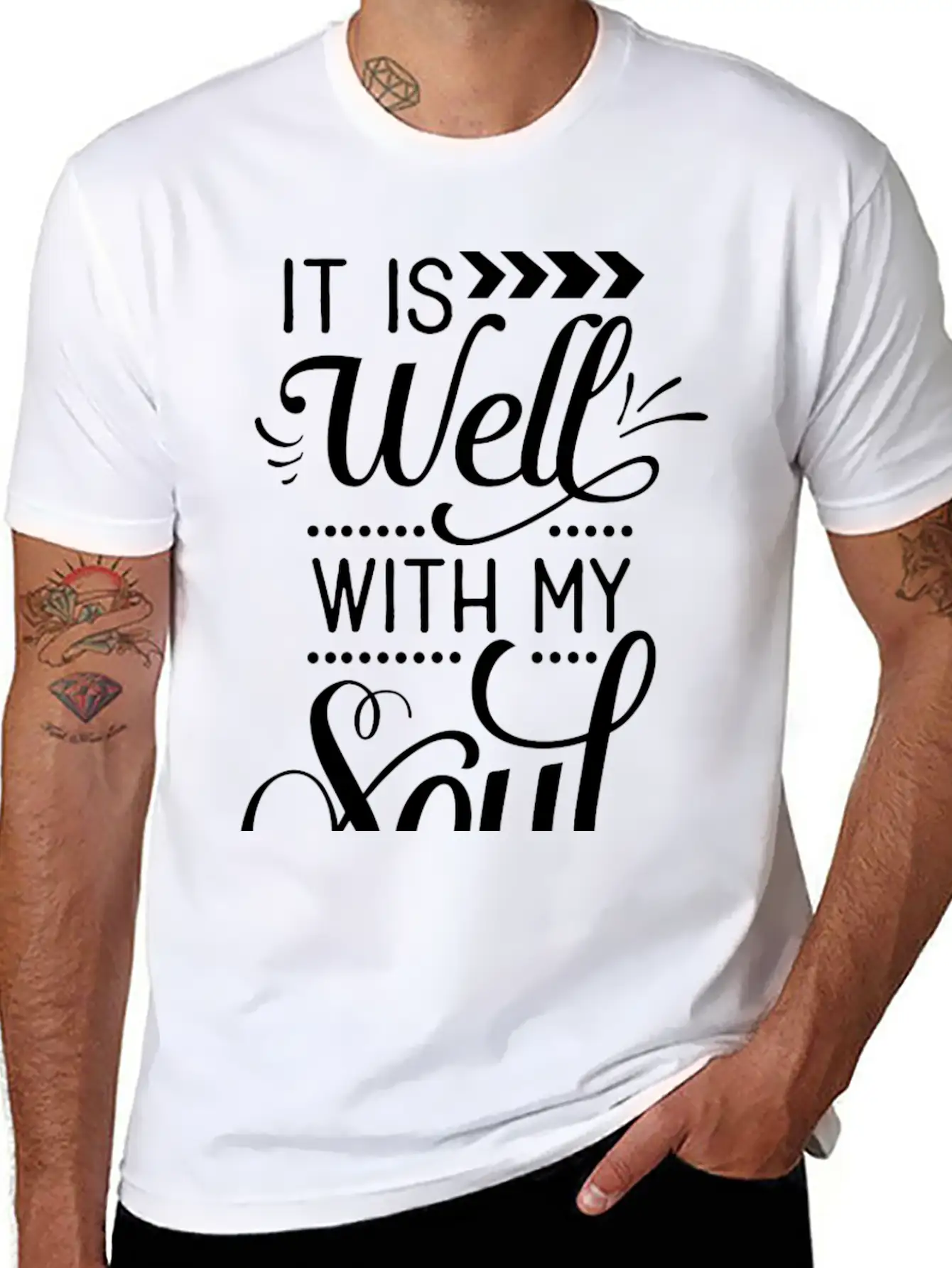 It Is Well With My Soul Stylish Everyday T-Shirt – Unisex Basic Cotton Tee