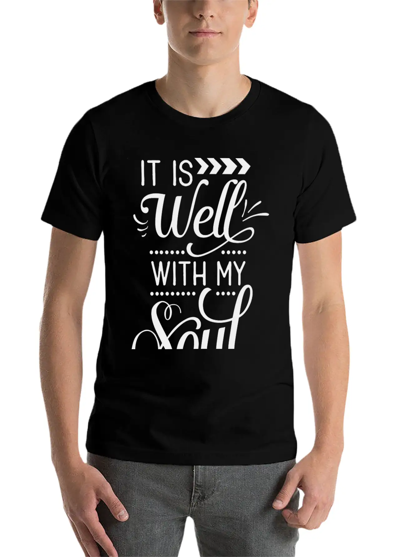 It Is Well With My Soul Stylish Everyday T-Shirt – Unisex Basic Cotton Tee