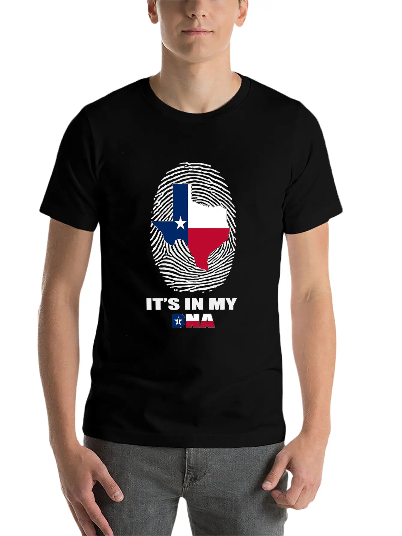 It S In My DNA Texas T Shirt Proud Texan Clothing Stylish Everyday T-Shirt – Unisex Basic Cotton Tee
