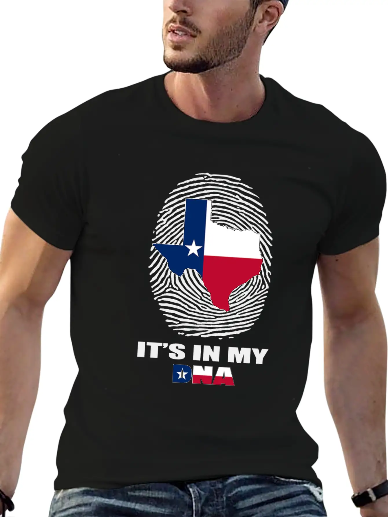 It S In My DNA Texas T Shirt Proud Texan Clothing Stylish Everyday T-Shirt – Unisex Basic Cotton Tee