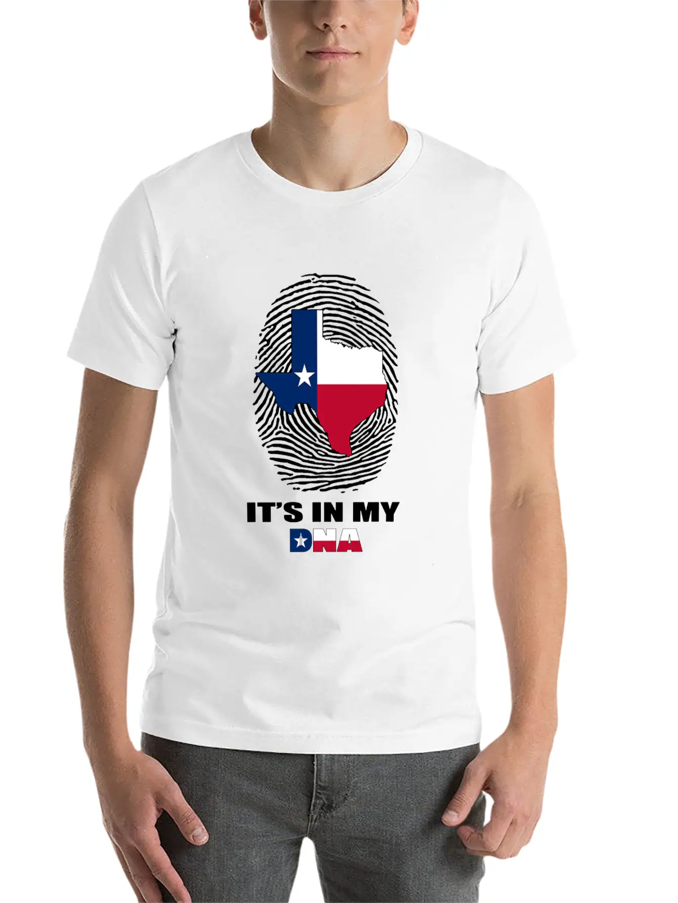 It S In My DNA Texas T Shirt Proud Texan Clothing Stylish Everyday T-Shirt – Unisex Basic Cotton Tee
