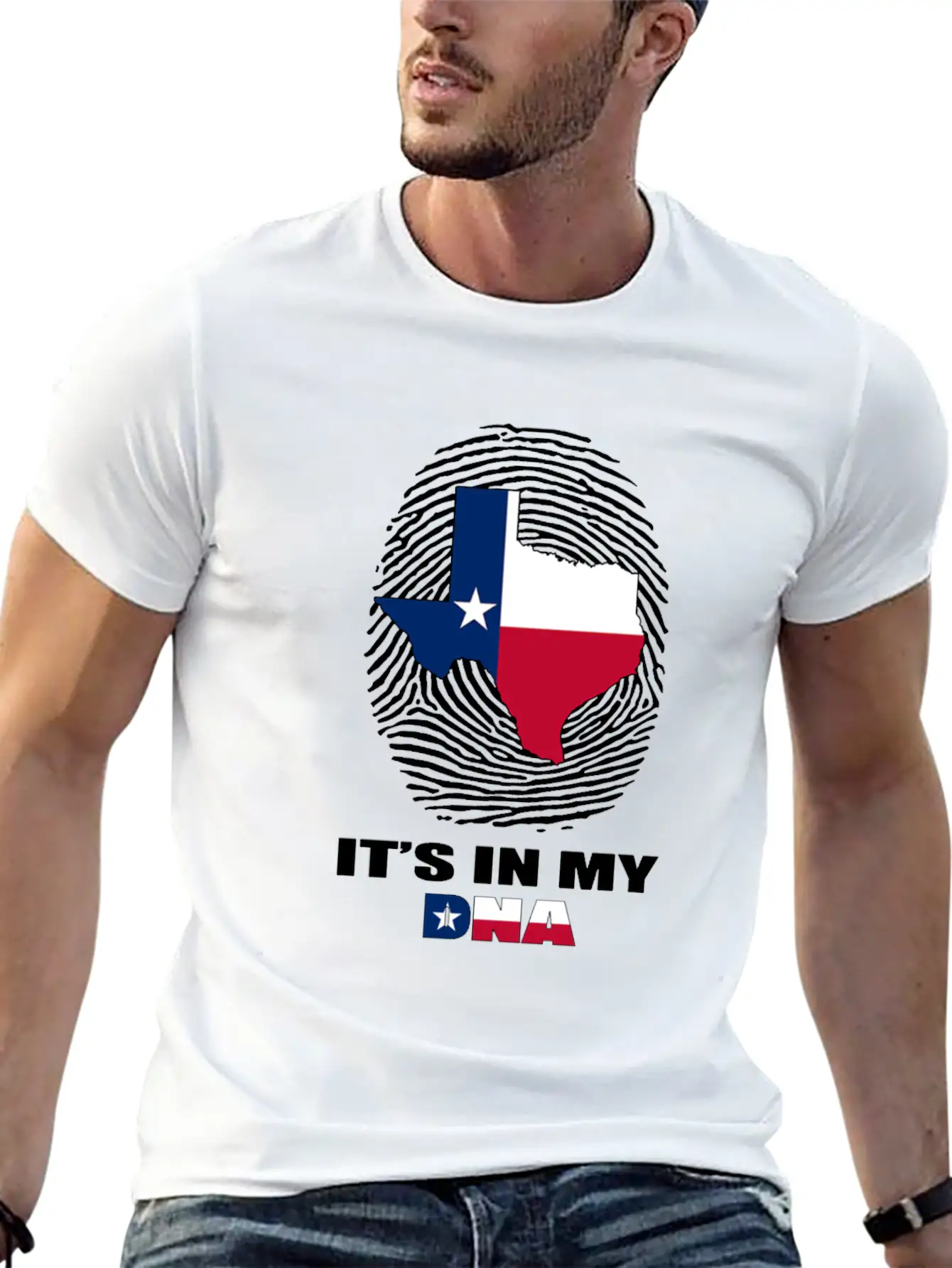 It S In My DNA Texas T Shirt Proud Texan Clothing Stylish Everyday T-Shirt – Unisex Basic Cotton Tee
