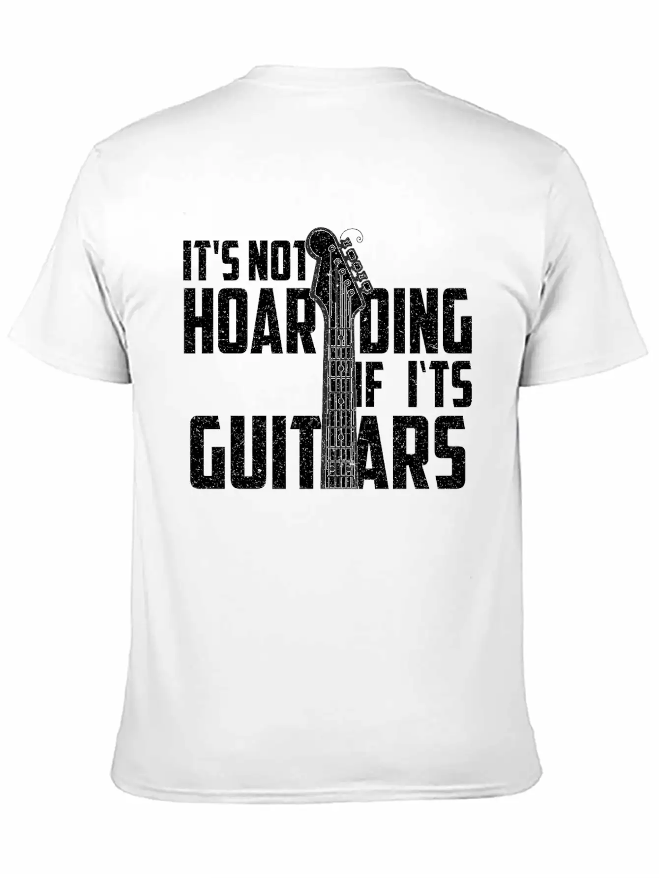 It’s Not Hoarding If It’s Guitars Musicians Unisex Short Sleeve Soft Cotton T-Shirt – Casual Everyday Wear