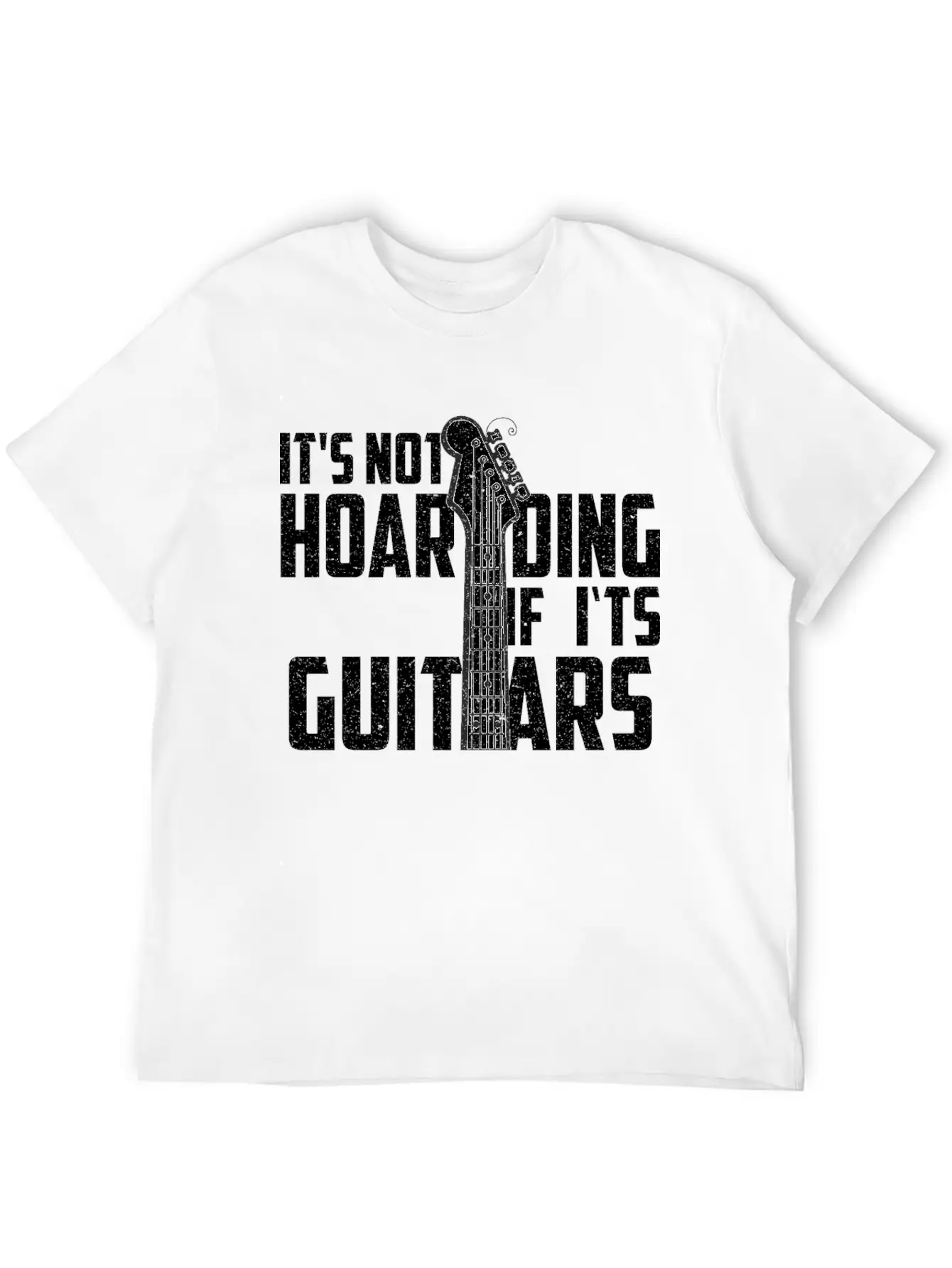 It’s Not Hoarding If It’s Guitars Musicians Unisex Short Sleeve Soft Cotton T-Shirt – Casual Everyday Wear
