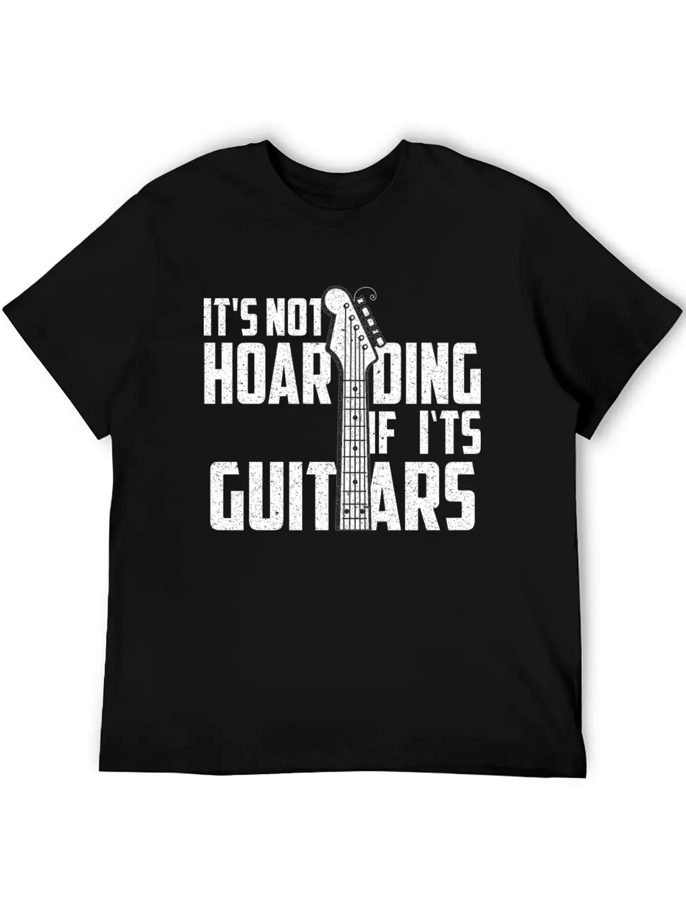 It’s Not Hoarding If It’s Guitars Musicians Unisex Short Sleeve Soft Cotton T-Shirt – Casual Everyday Wear